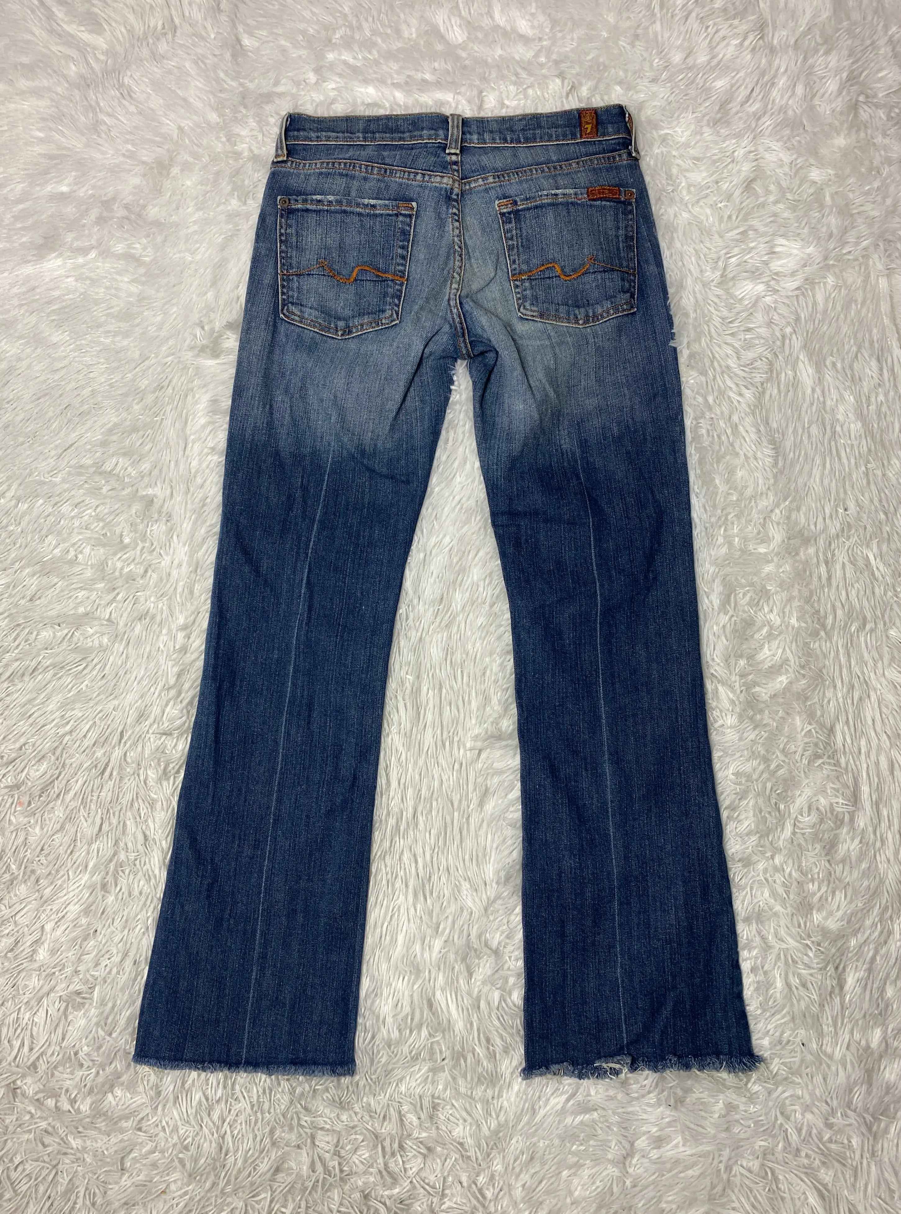 Embroidered Y2K Flared Denim Jeans (Grösse-S)
