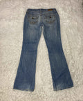 Mudd Embroidered Y2K Flared Denim Jeans (Grösse-M)