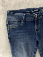 Wallflower Embroidered Y2K Flared Denim Jeans (Grösse-M)