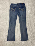 Wallflower Embroidered Y2K Flared Denim Jeans (Grösse-M)