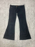 MNX Embroidered Y2K Flared Denim Jeans (Grösse-S)