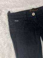 MNX Embroidered Y2K Flared Denim Jeans (Grösse-S)
