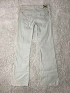 YMI Embroidered Y2K Flared Denim Jeans (Grösse-L)