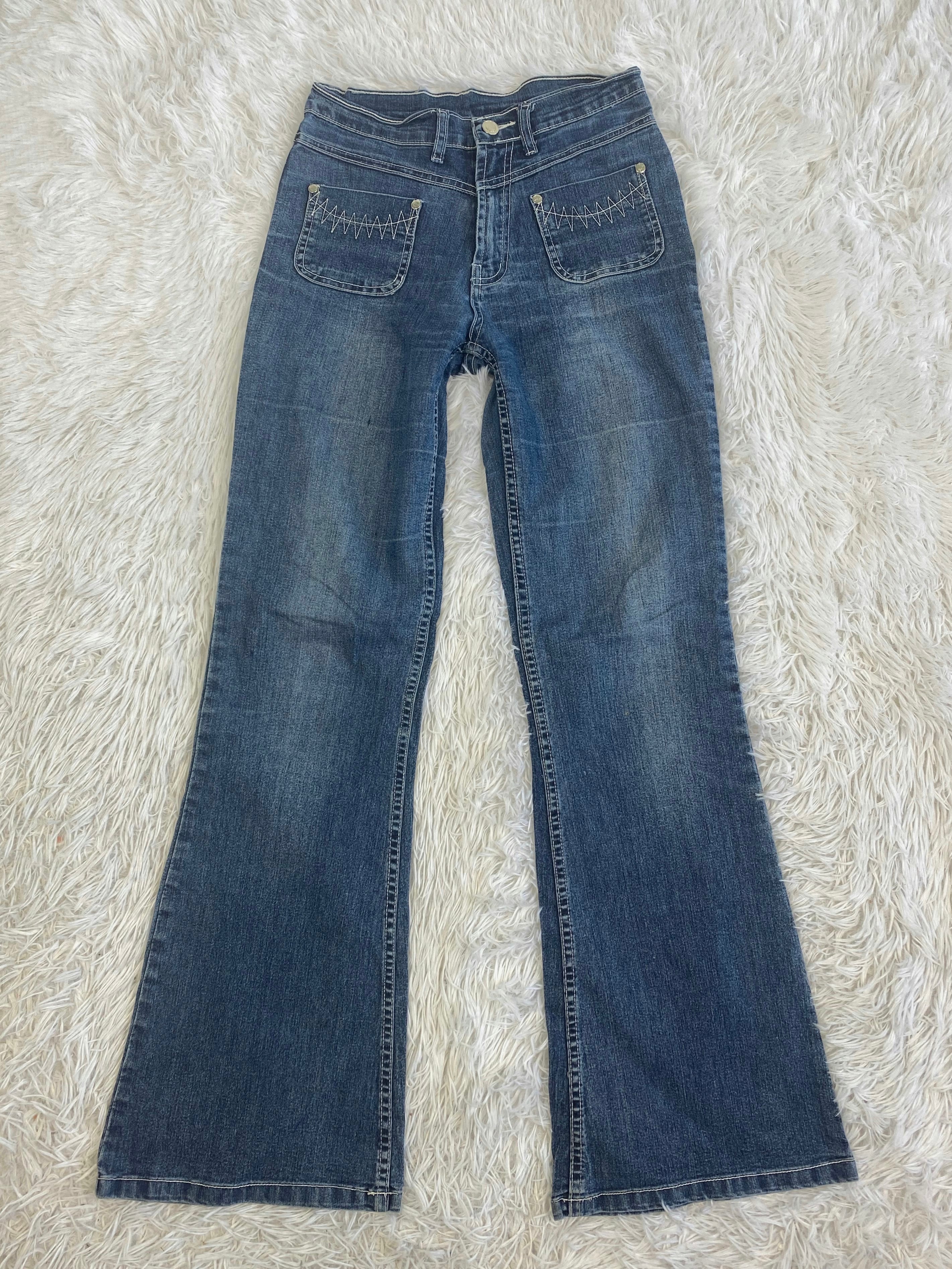 T.M.Z Vintage low waist flared jeans (Größe XXS)