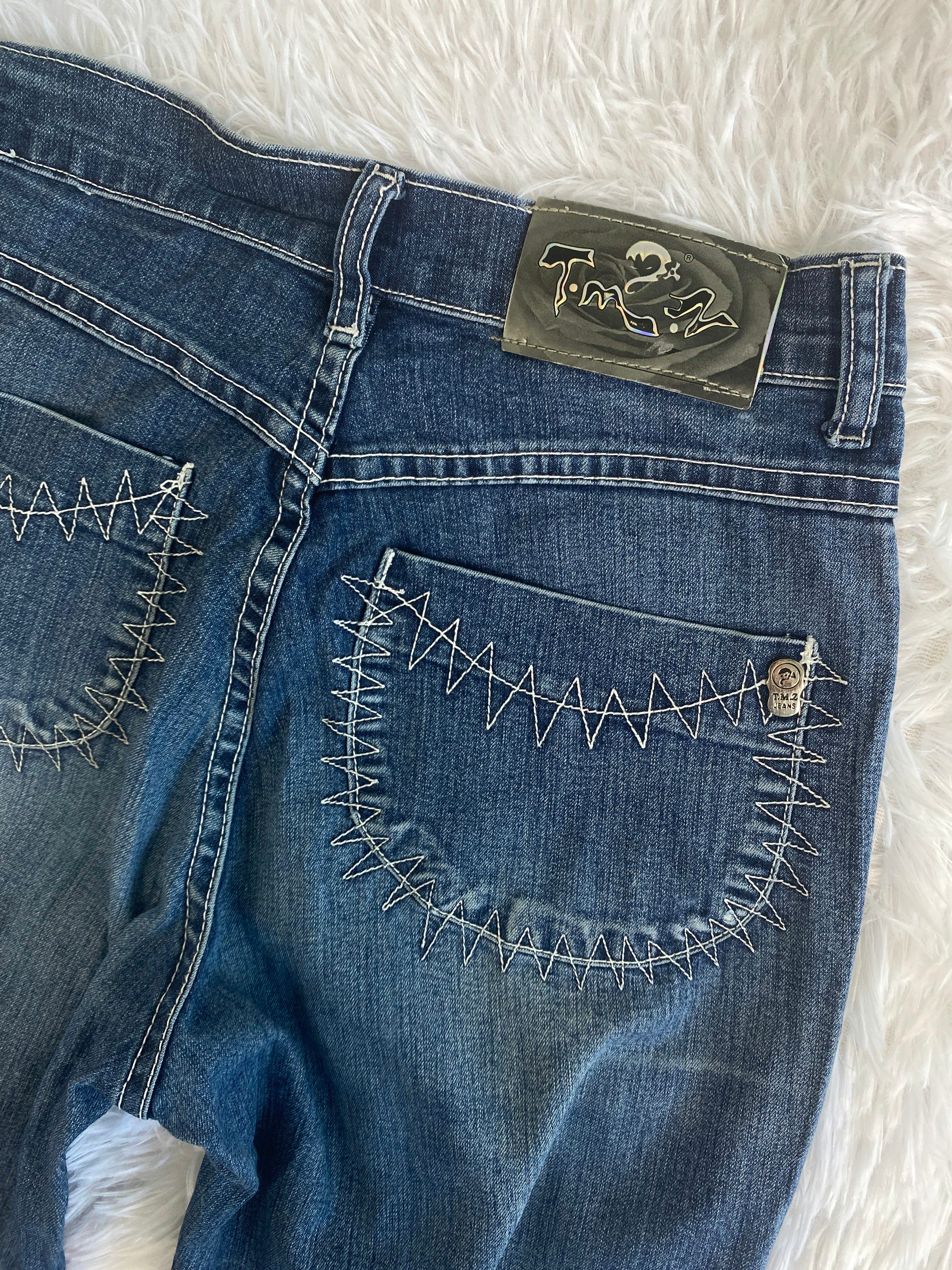 T.M.Z Vintage low waist flared jeans (Größe XXS)