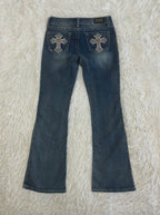 Wired Heart Vintage low waist flared jeans (Größe XXS)
