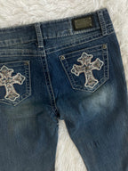 Wired Heart Vintage low waist flared jeans (Größe XXS)