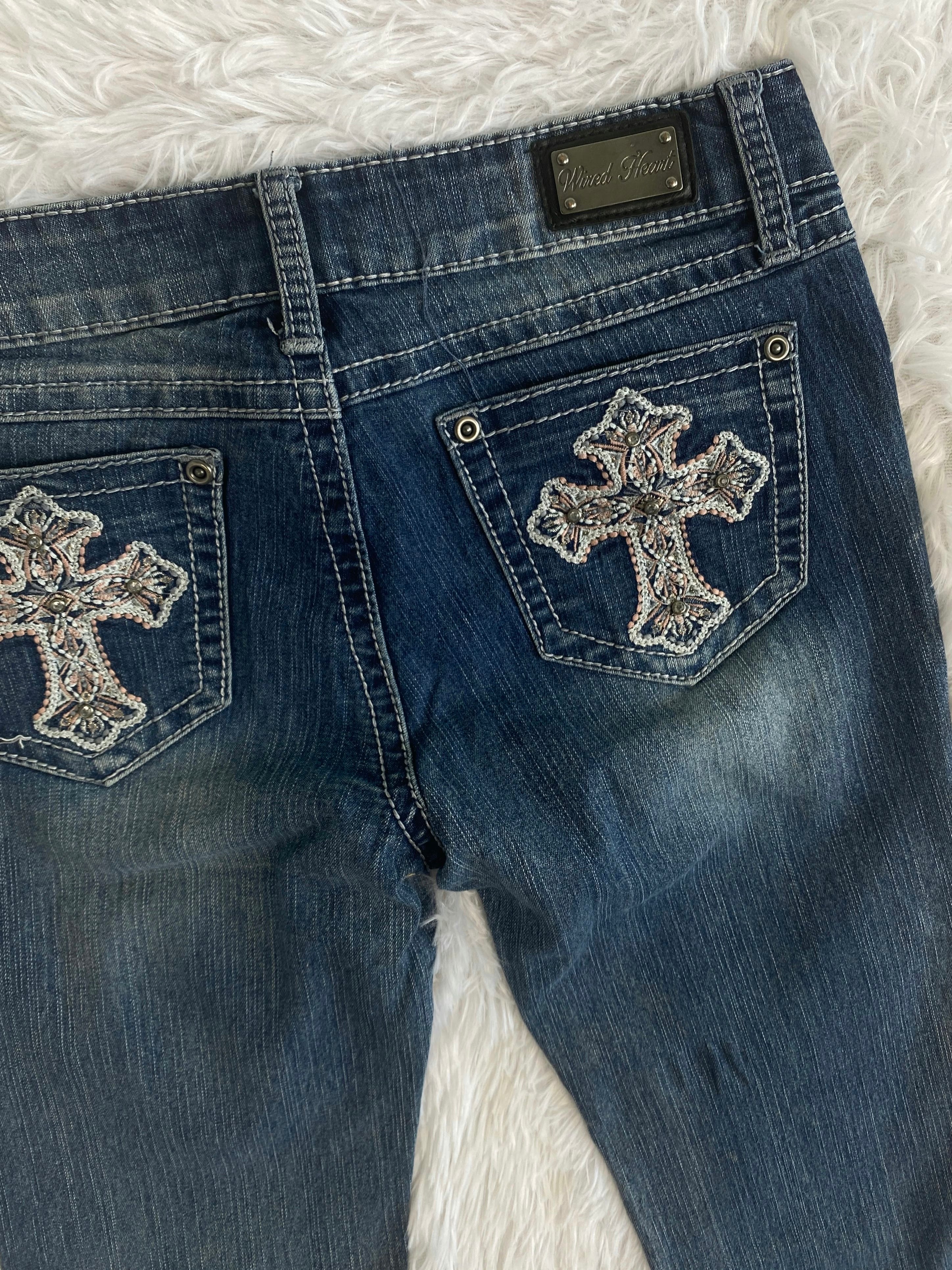 Wired Heart Vintage low waist flared jeans (Größe XXS)