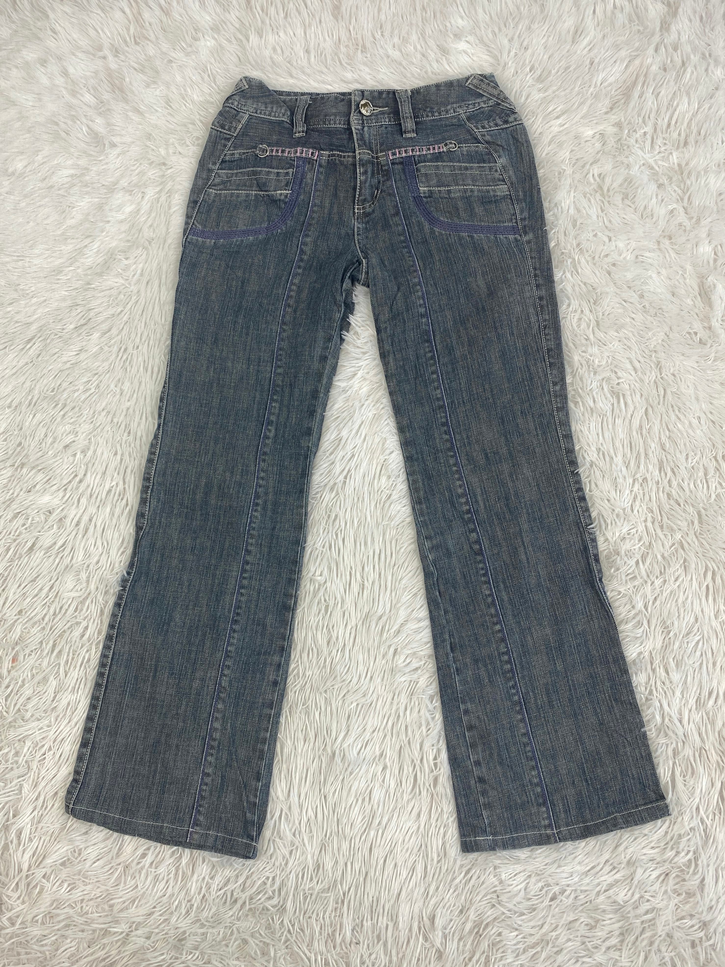 Ekdutin Vintage low waist flared jeans (Größe XXS)