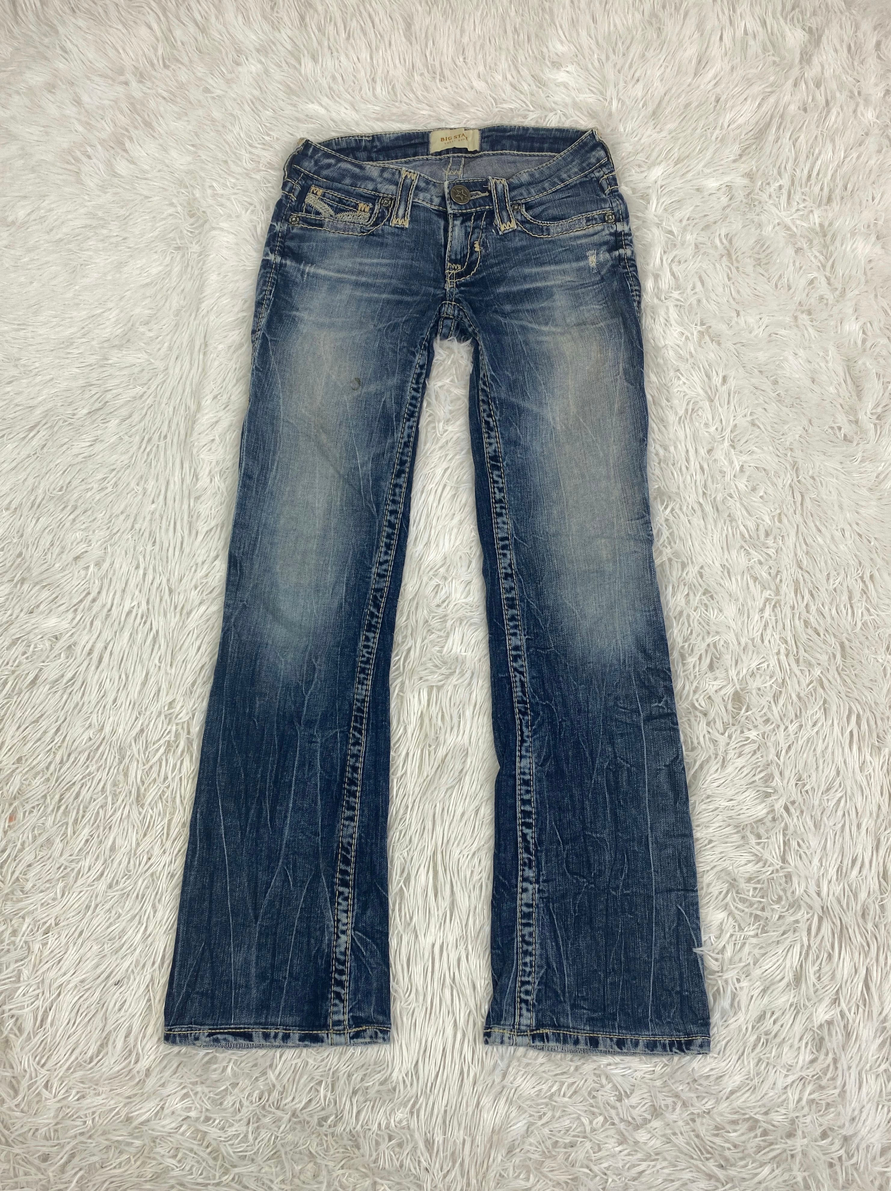 Big Star Vintage low waist flared jeans (Größe XXS)