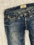 Big Star Vintage low waist flared jeans (Größe XXS)