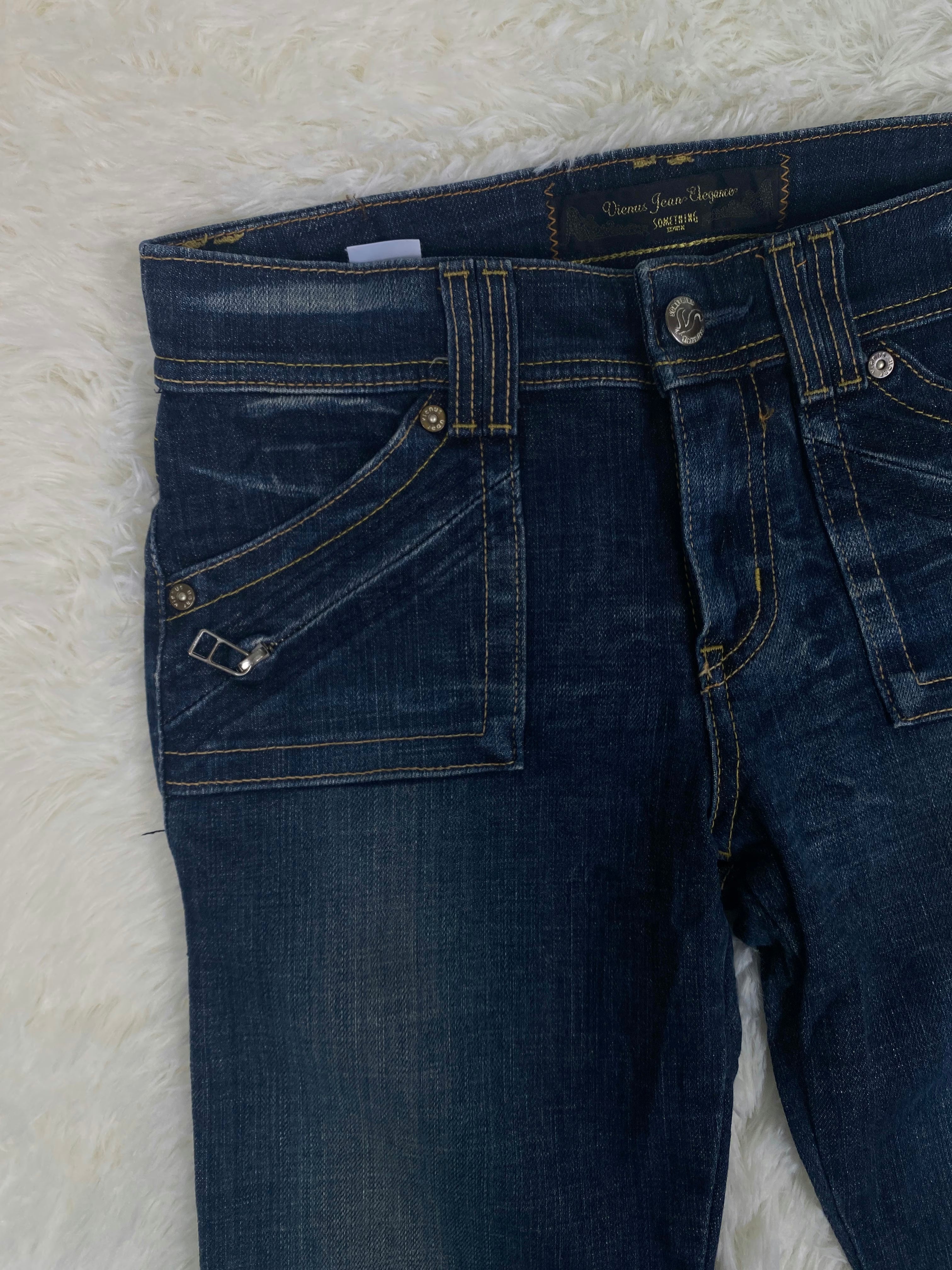 Vienus Jeans Elegance Vintage low waist flared jeans (Größe XS)
