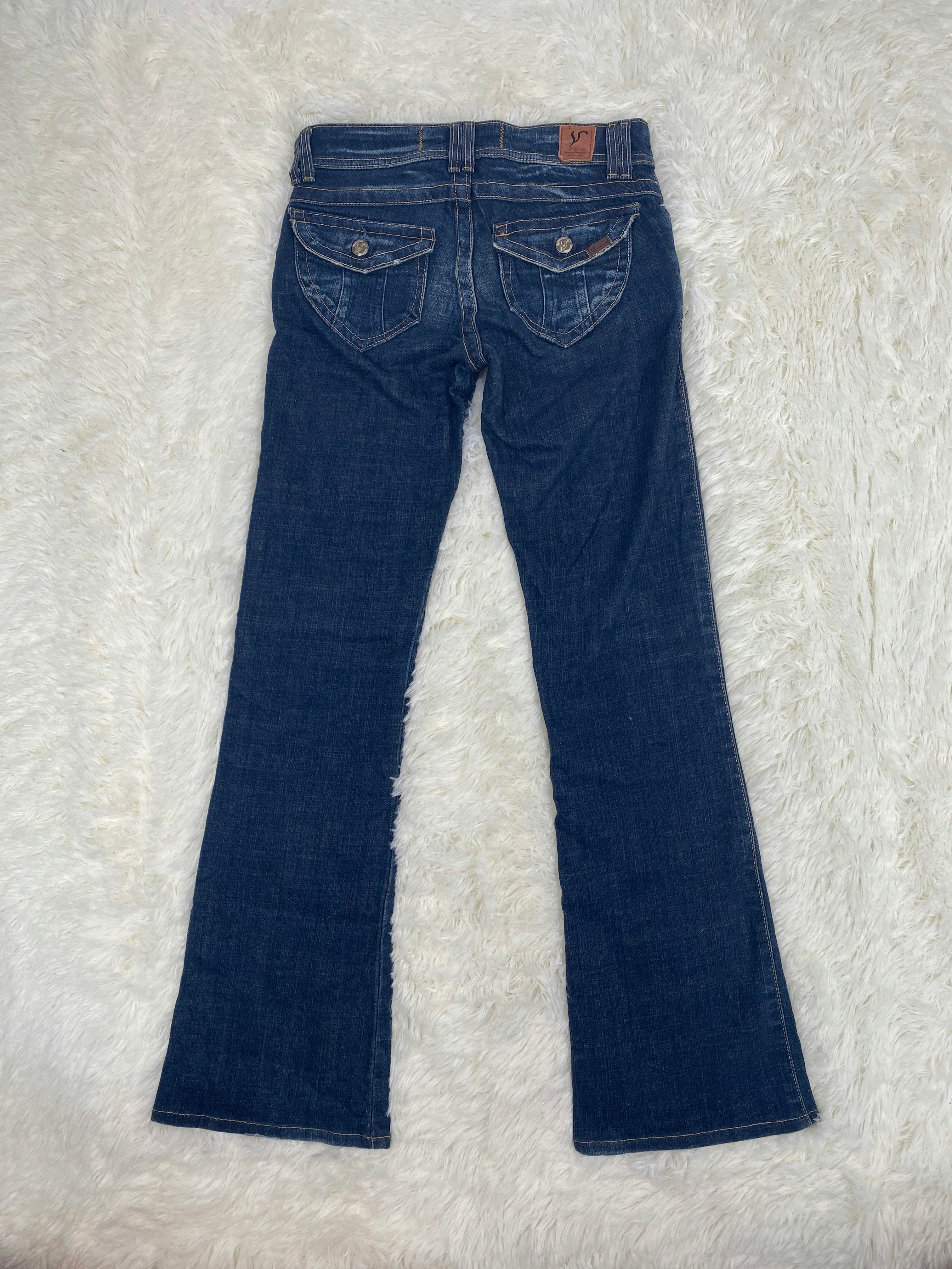 Vienus Jeans Elegance Vintage low waist flared jeans (Größe XS)