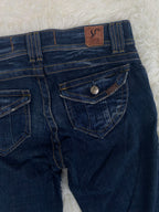 Vienus Jeans Elegance Vintage low waist flared jeans (Größe XS)