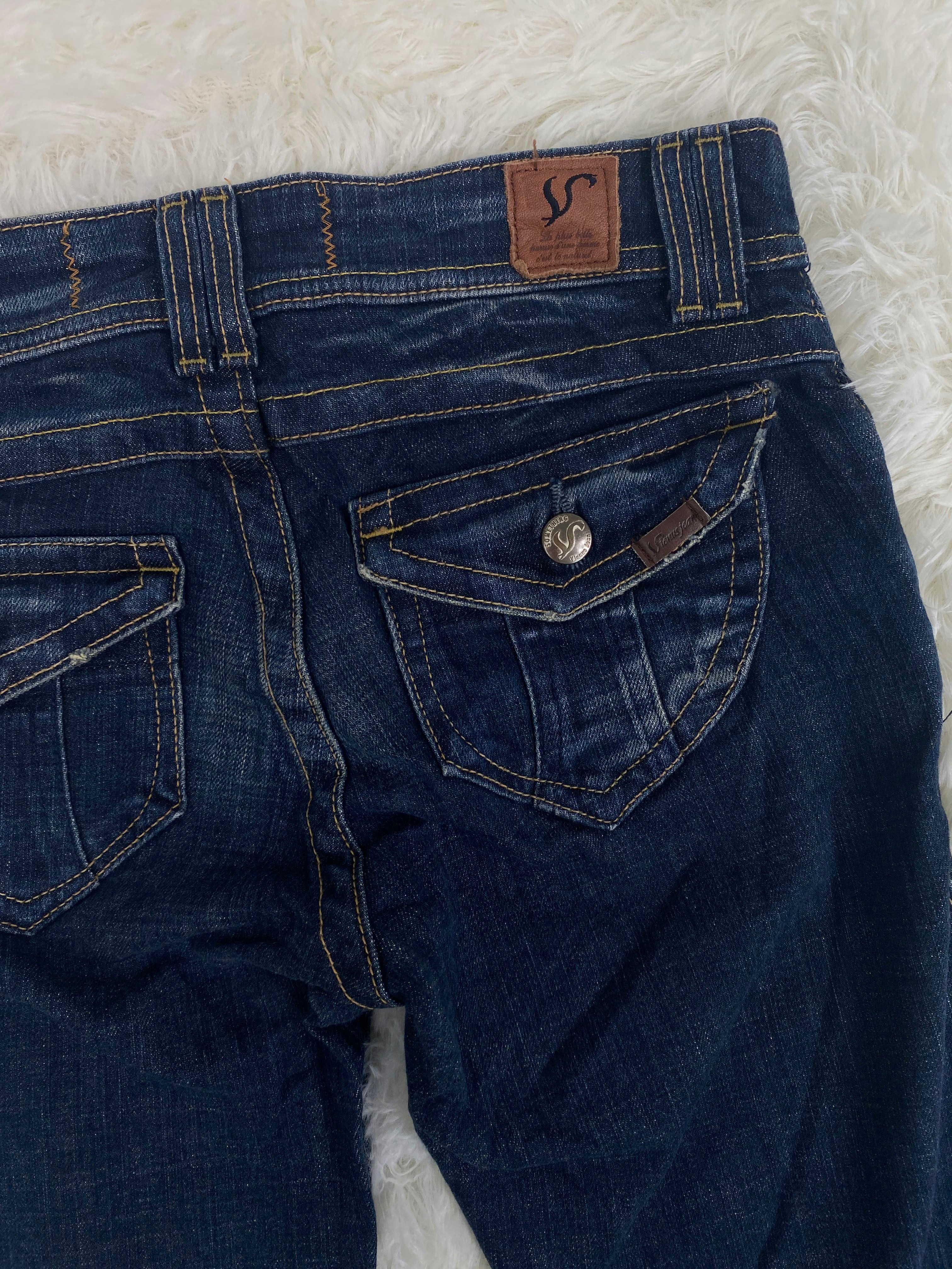 Vienus Jeans Elegance Vintage low waist flared jeans (Größe XS)