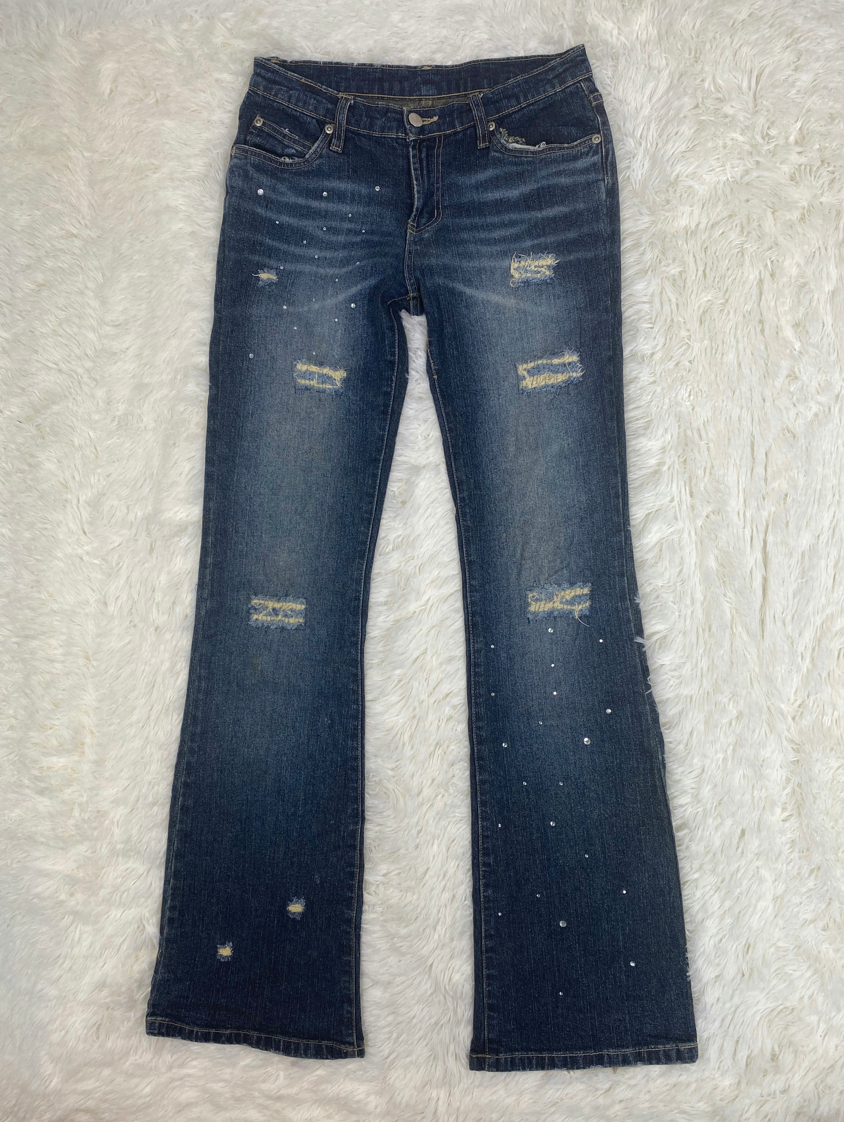 Vienus Jeans Elegance Vintage low waist flared jeans (Größe XS)