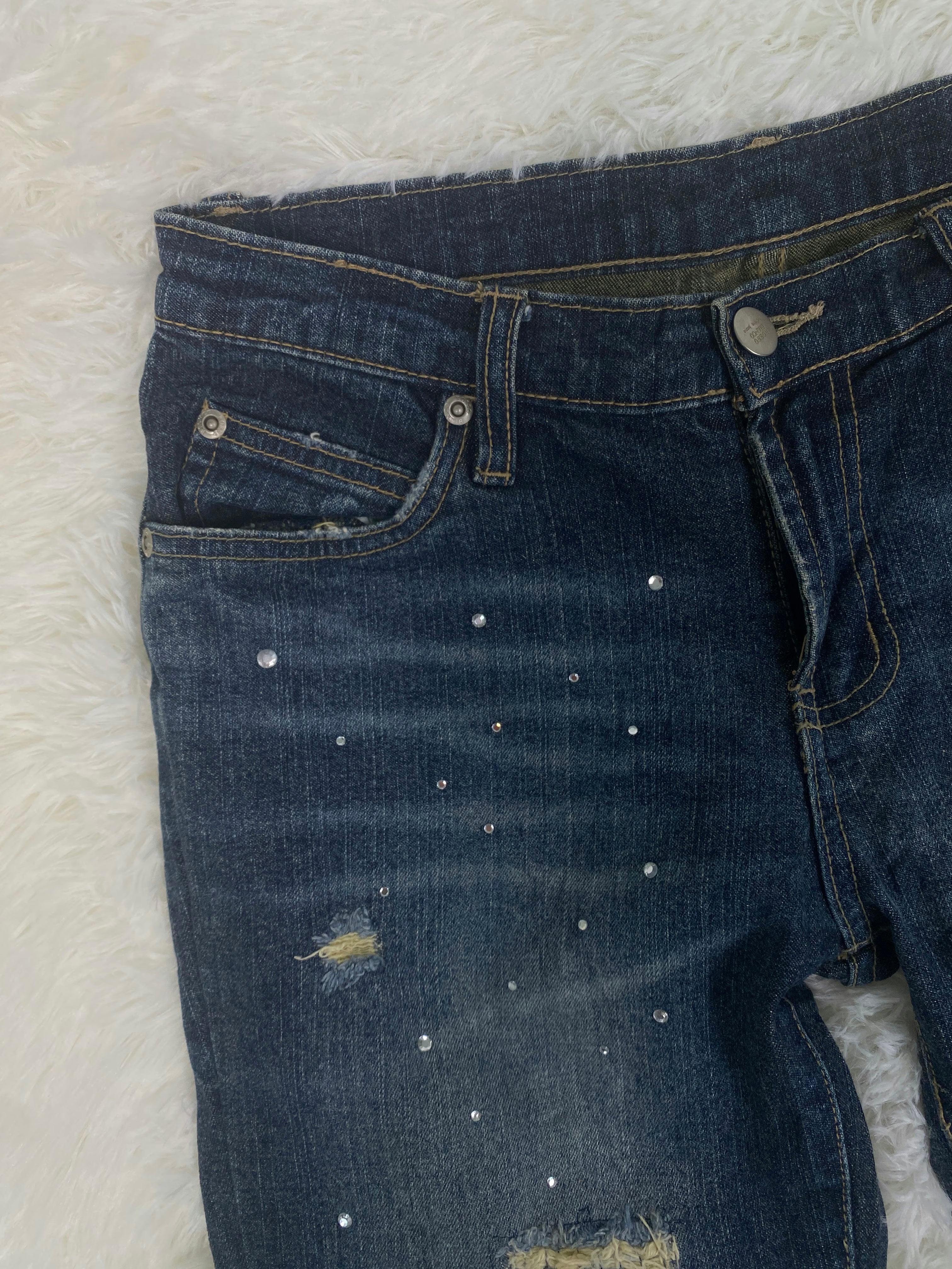 Vienus Jeans Elegance Vintage low waist flared jeans (Größe XS)