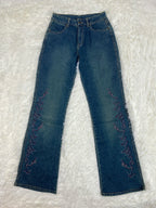 Vintage low waist flared jeans (Größe XXS)