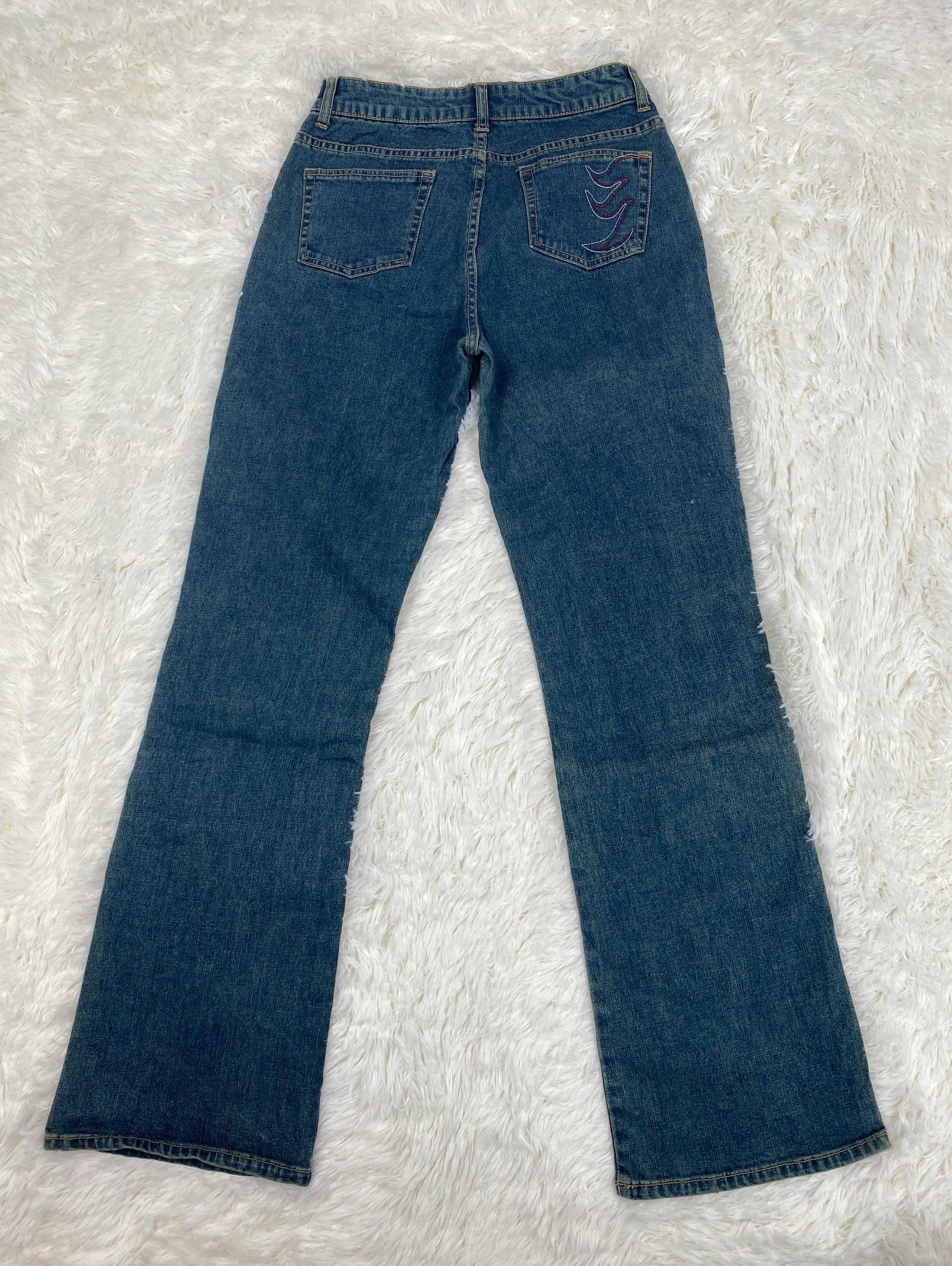 Vintage low waist flared jeans (Größe XXS)