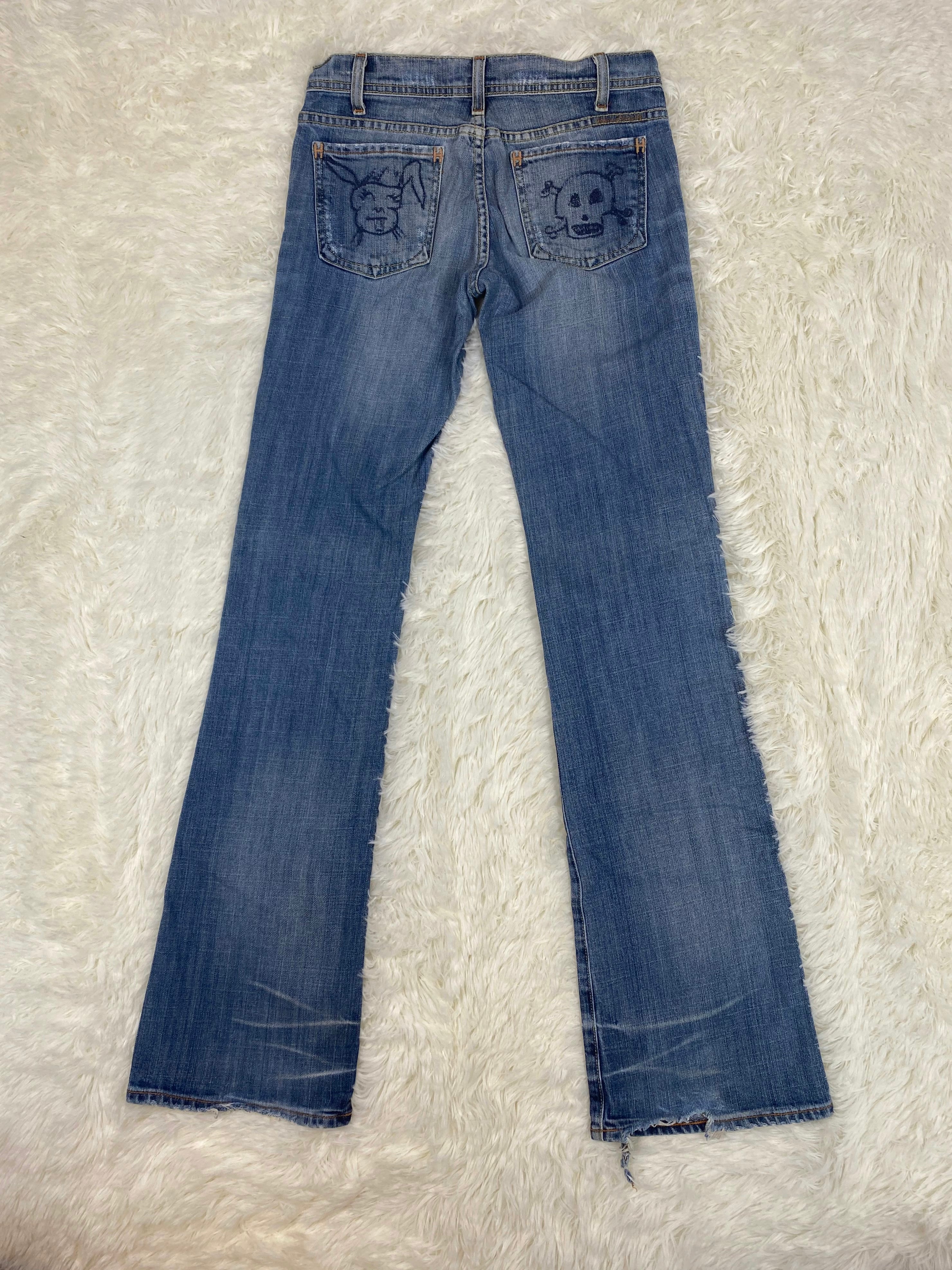 Vintage low waist flared jeans (Größe XS)