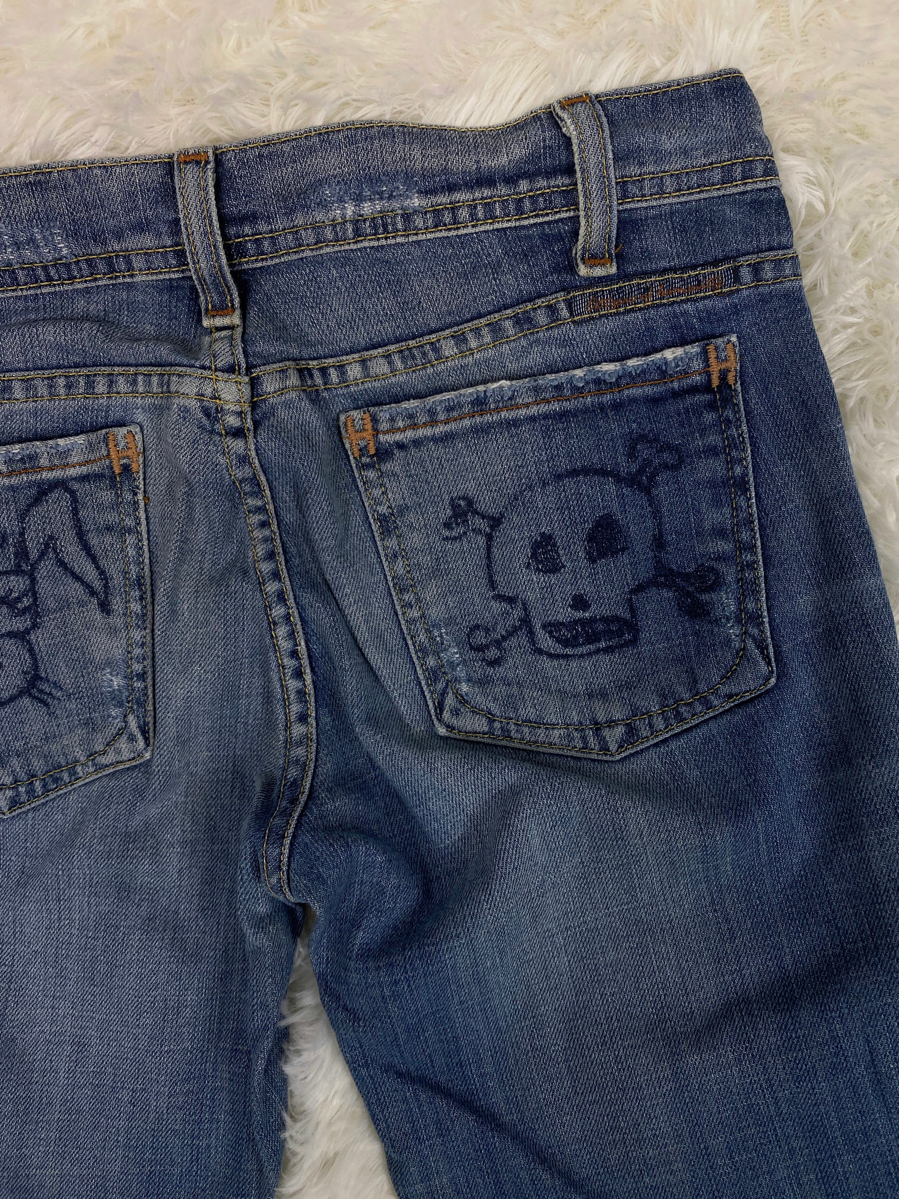 Vintage low waist flared jeans (Größe XS)
