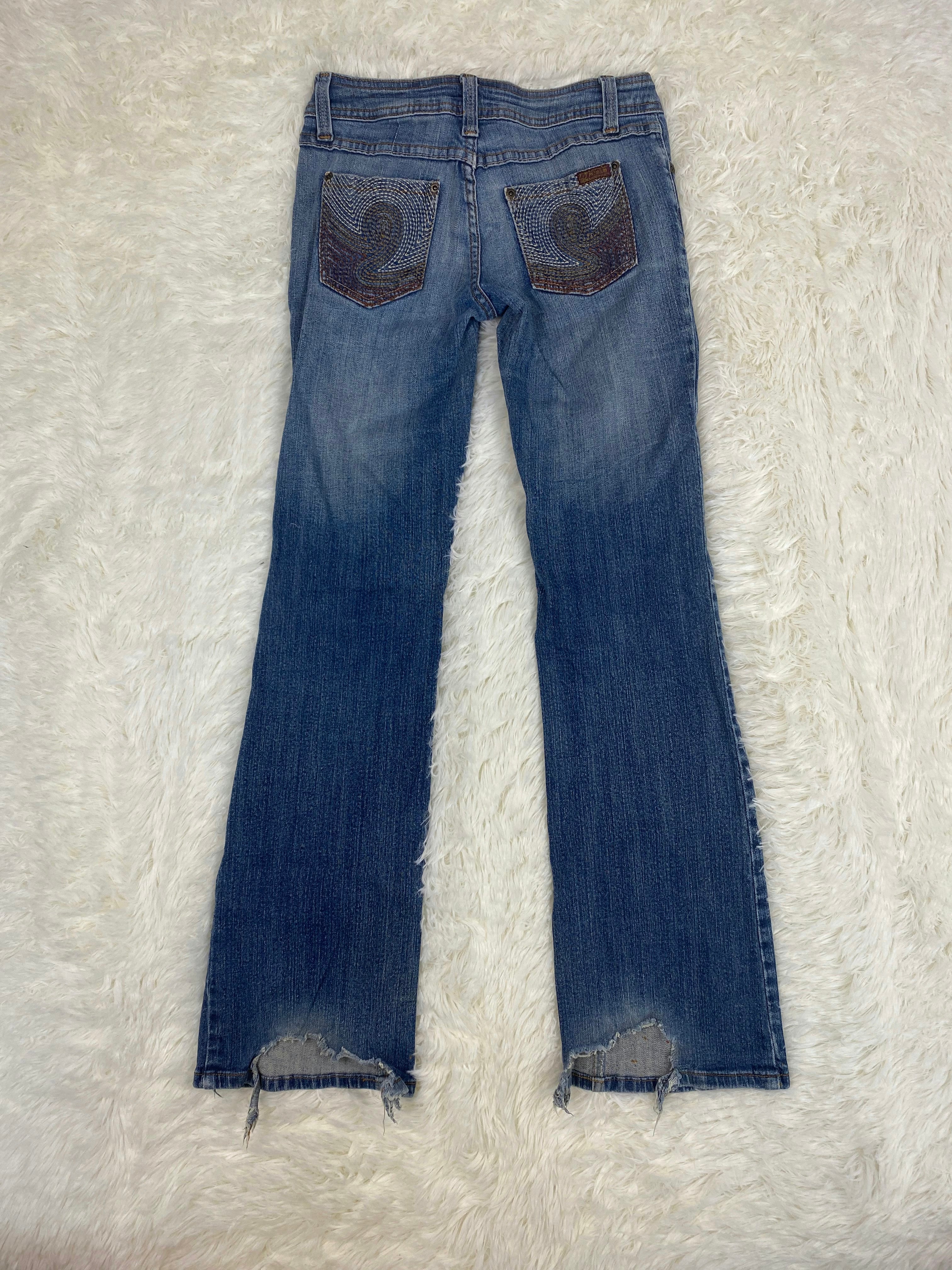 Vintage low waist flared jeans (Größe XS)