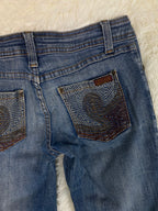 Vintage low waist flared jeans (Größe XS)