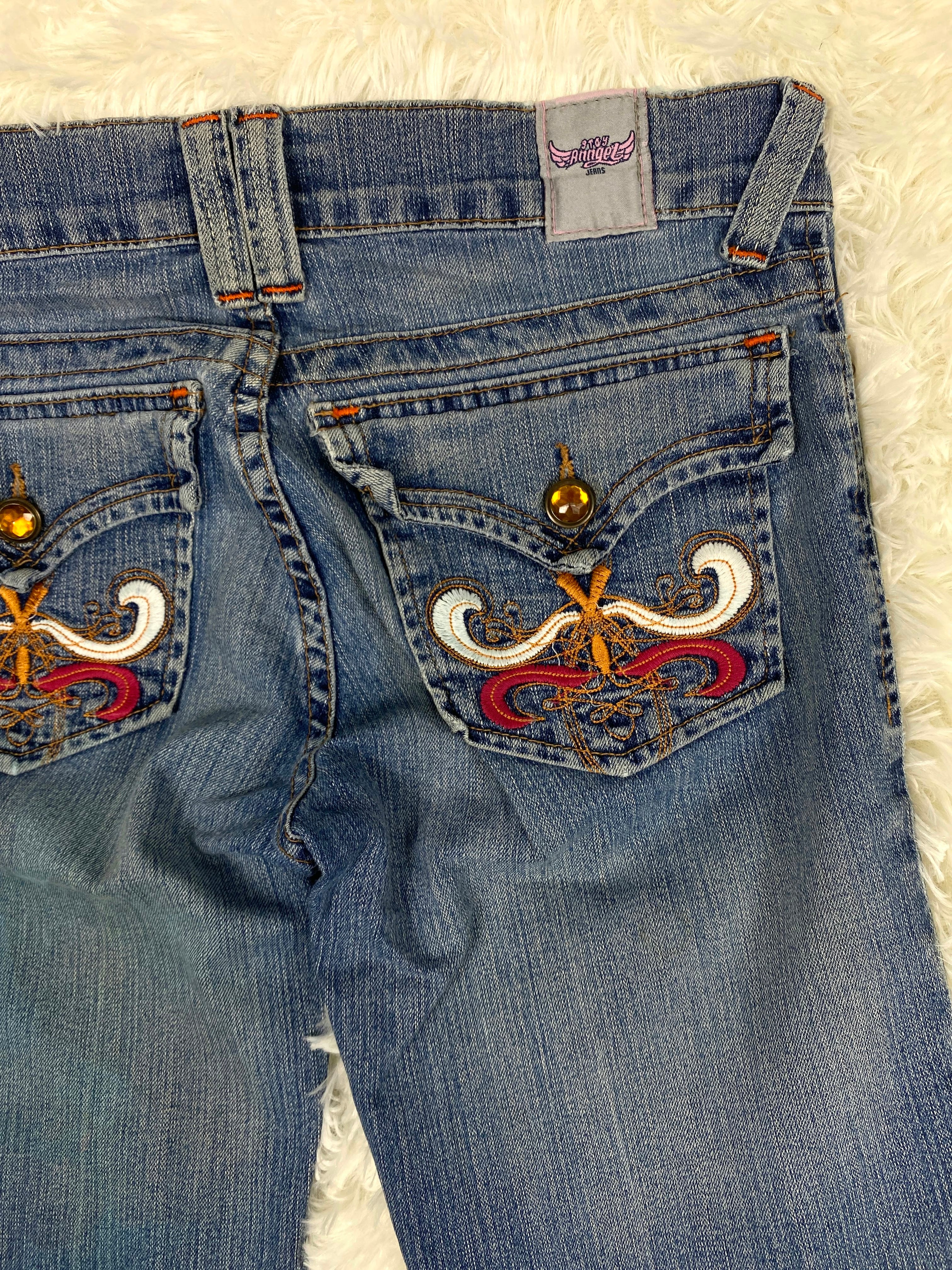 Stay Angel Vintage low waist flared jeans (Größe S)