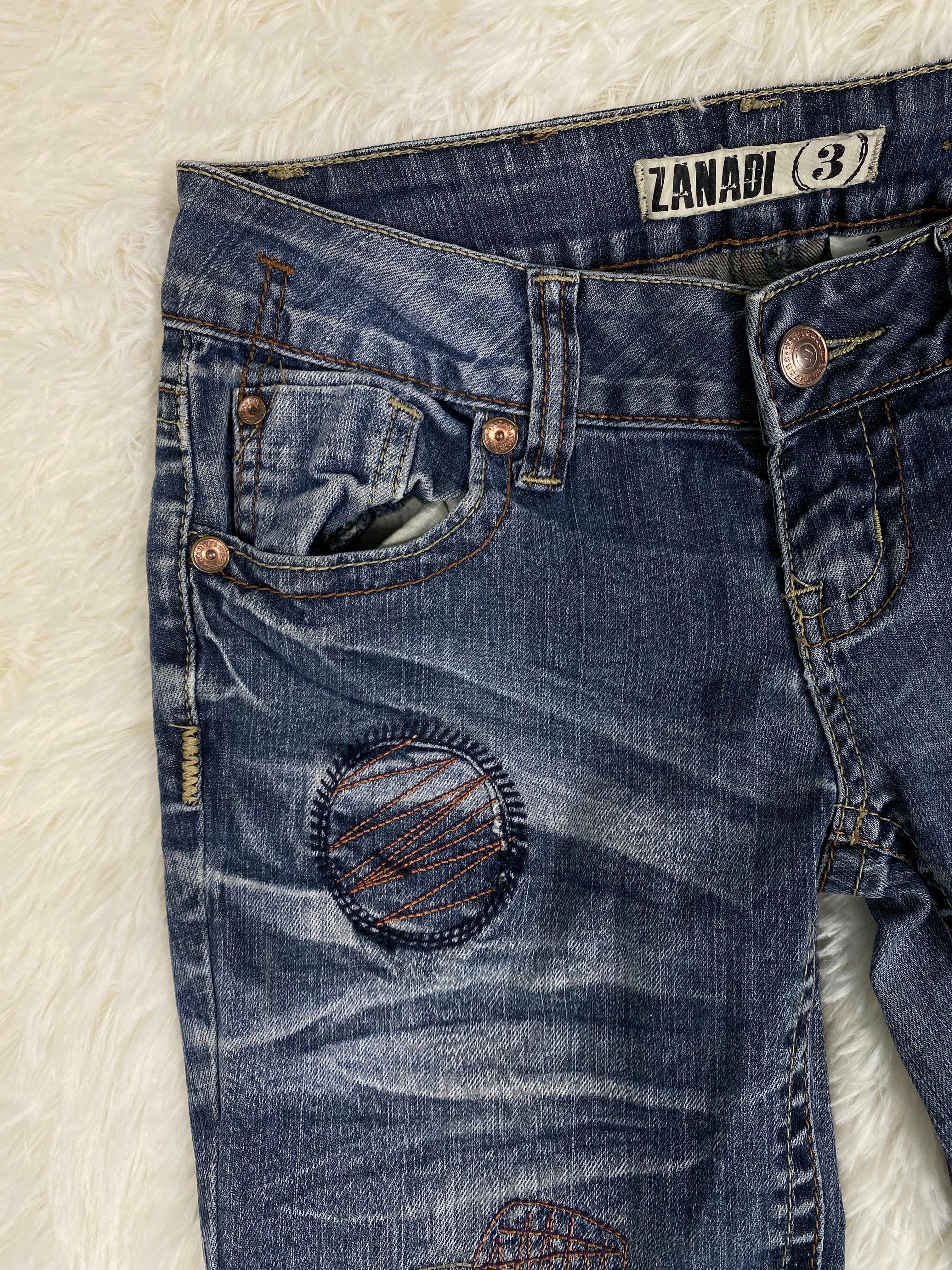 Zanadi Vintage low waist flared jeans (Größe XS)