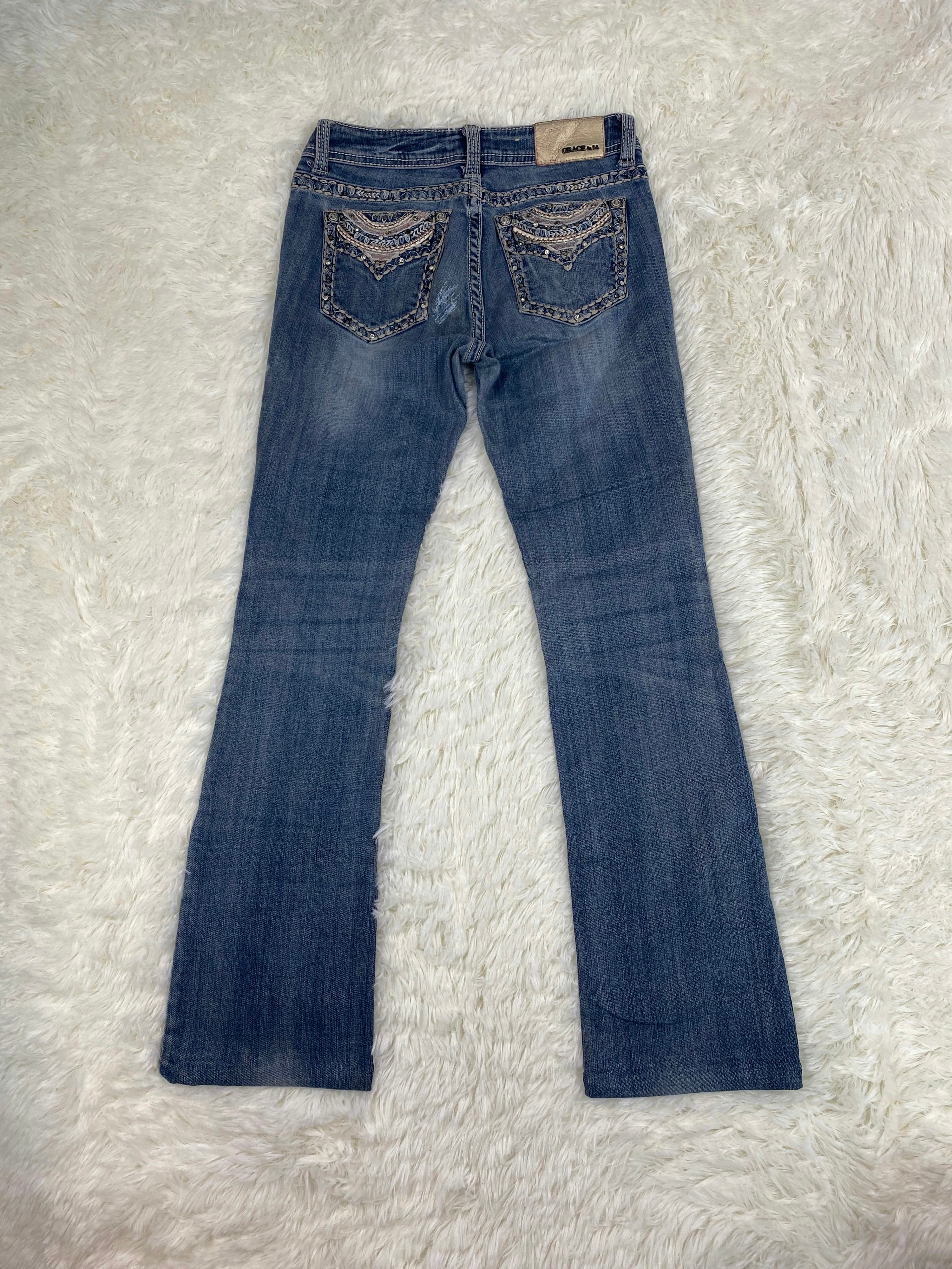 Grace Vintage low waist flared jeans (Größe XS)