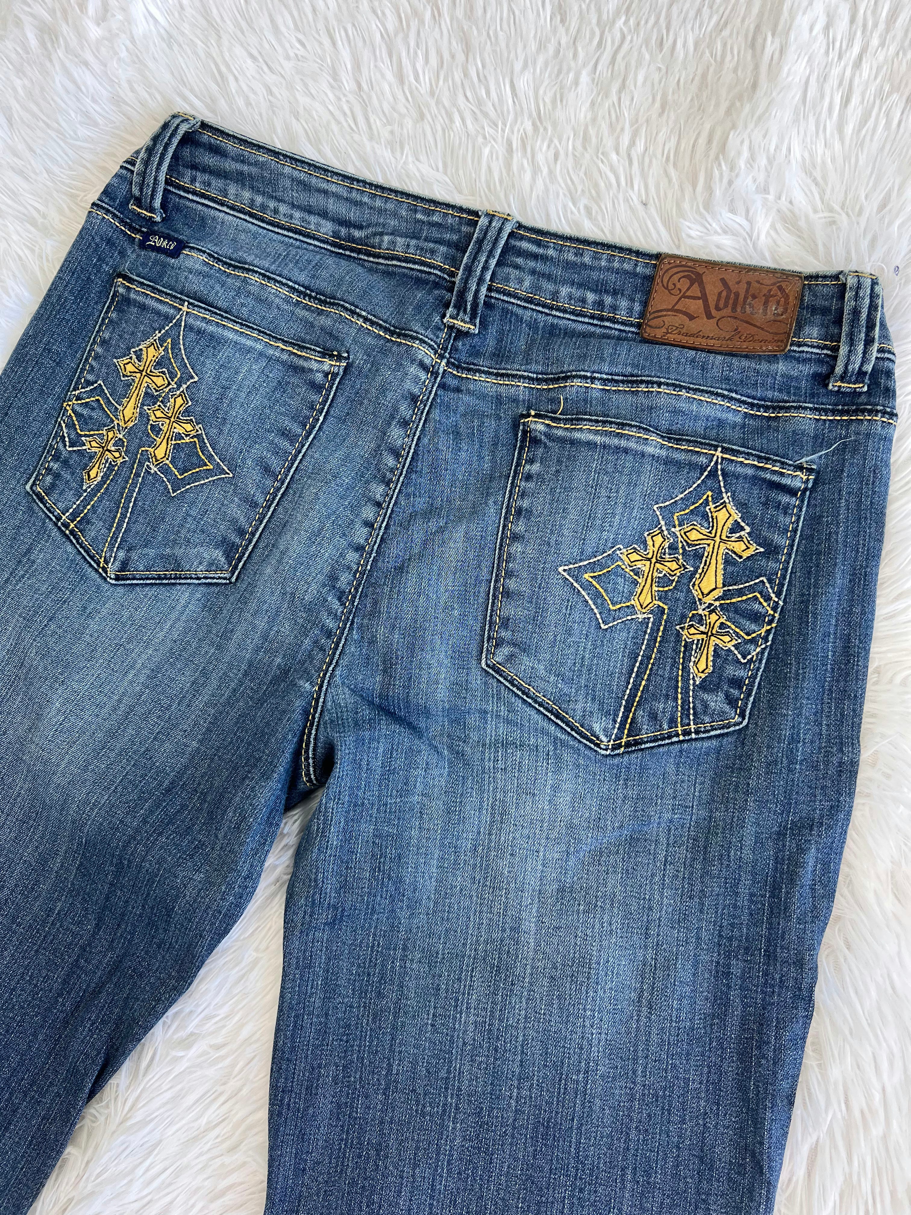 Adiktd Vintage low waist flared jeans (Größe S)