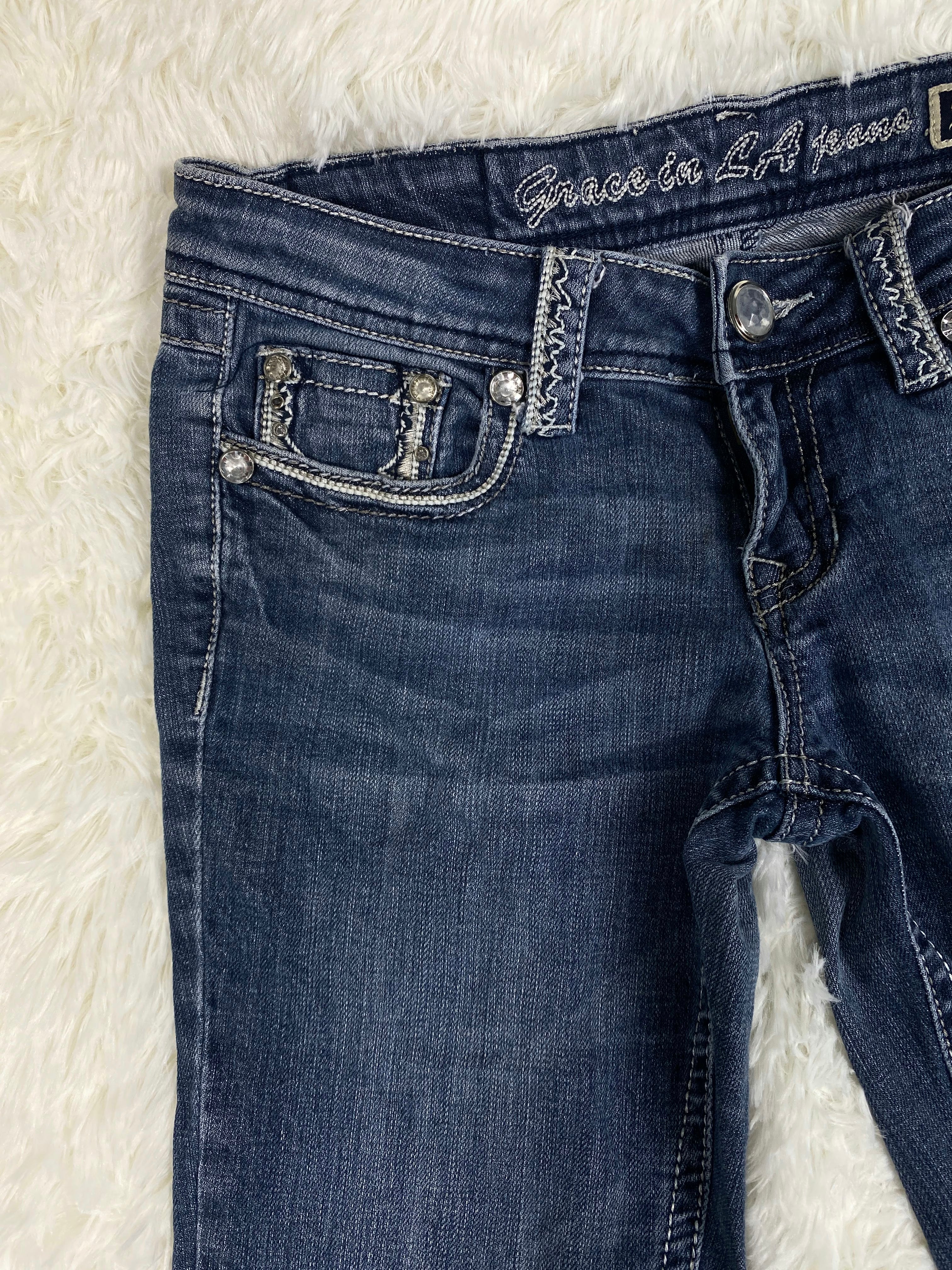 Grace in La Vintage low waist flared jeans (Größe S)