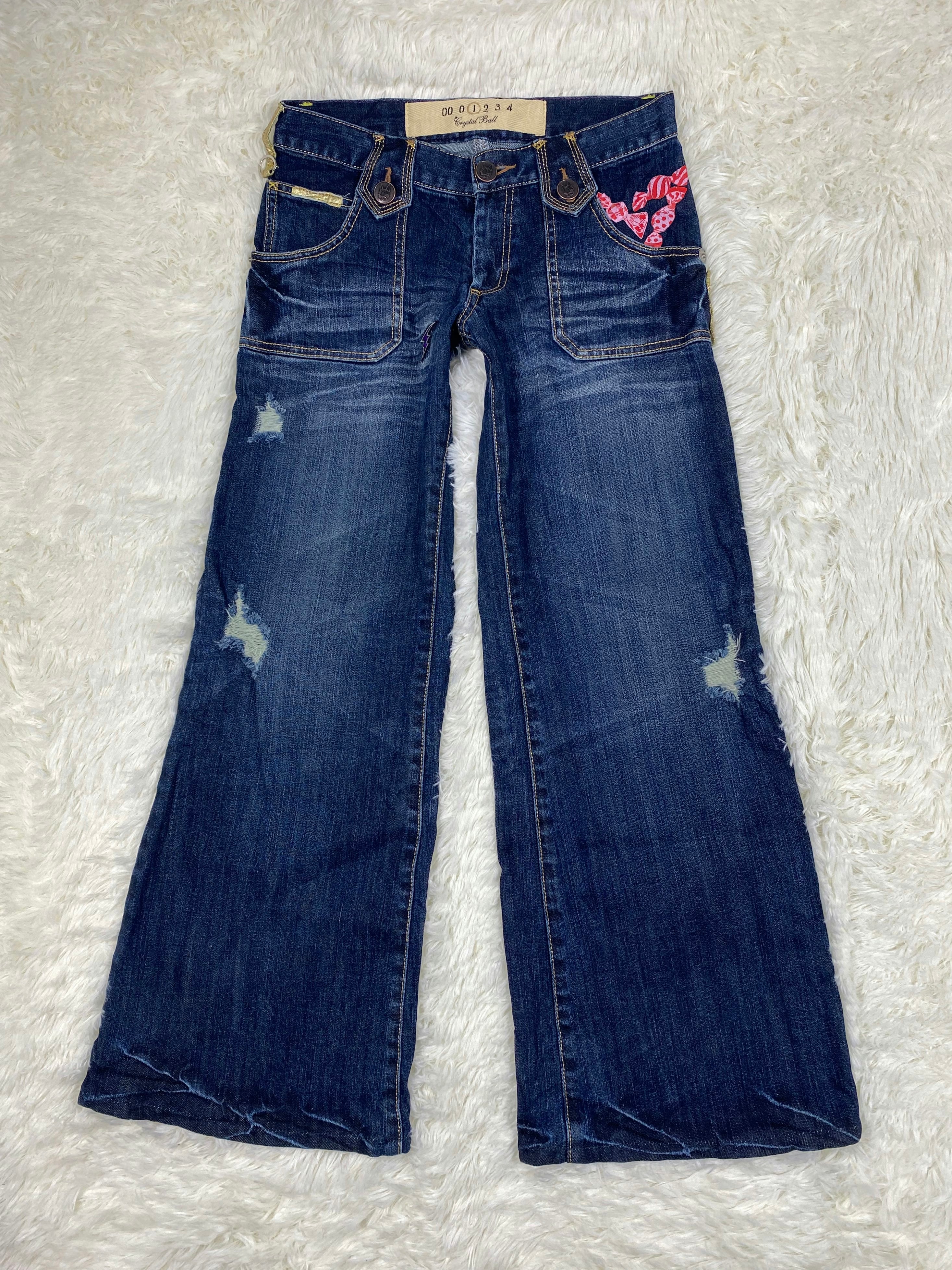 Crystal Ball Vintage low waist flared jeans (Größe S)