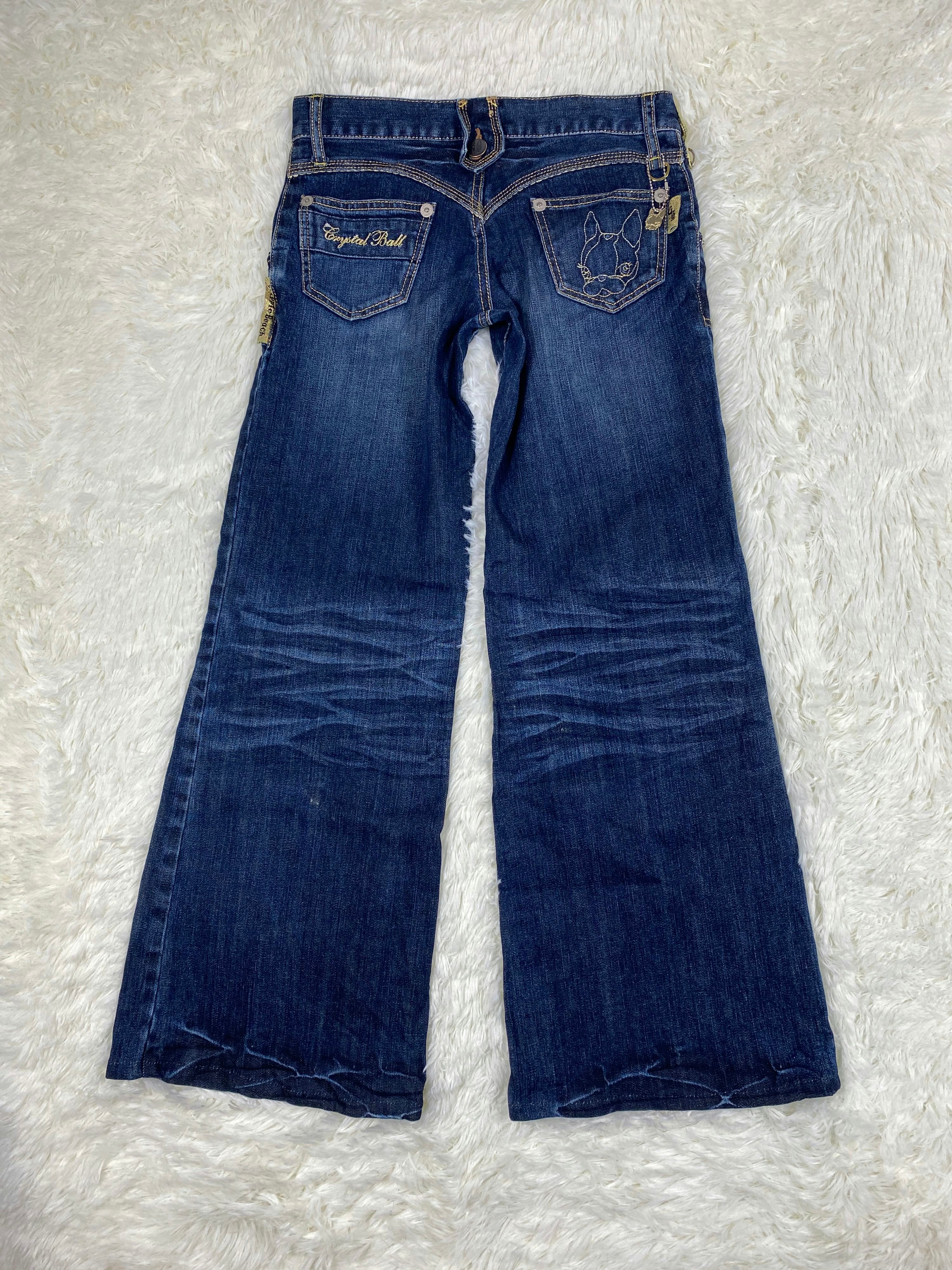 Crystal Ball Vintage low waist flared jeans (Größe S)