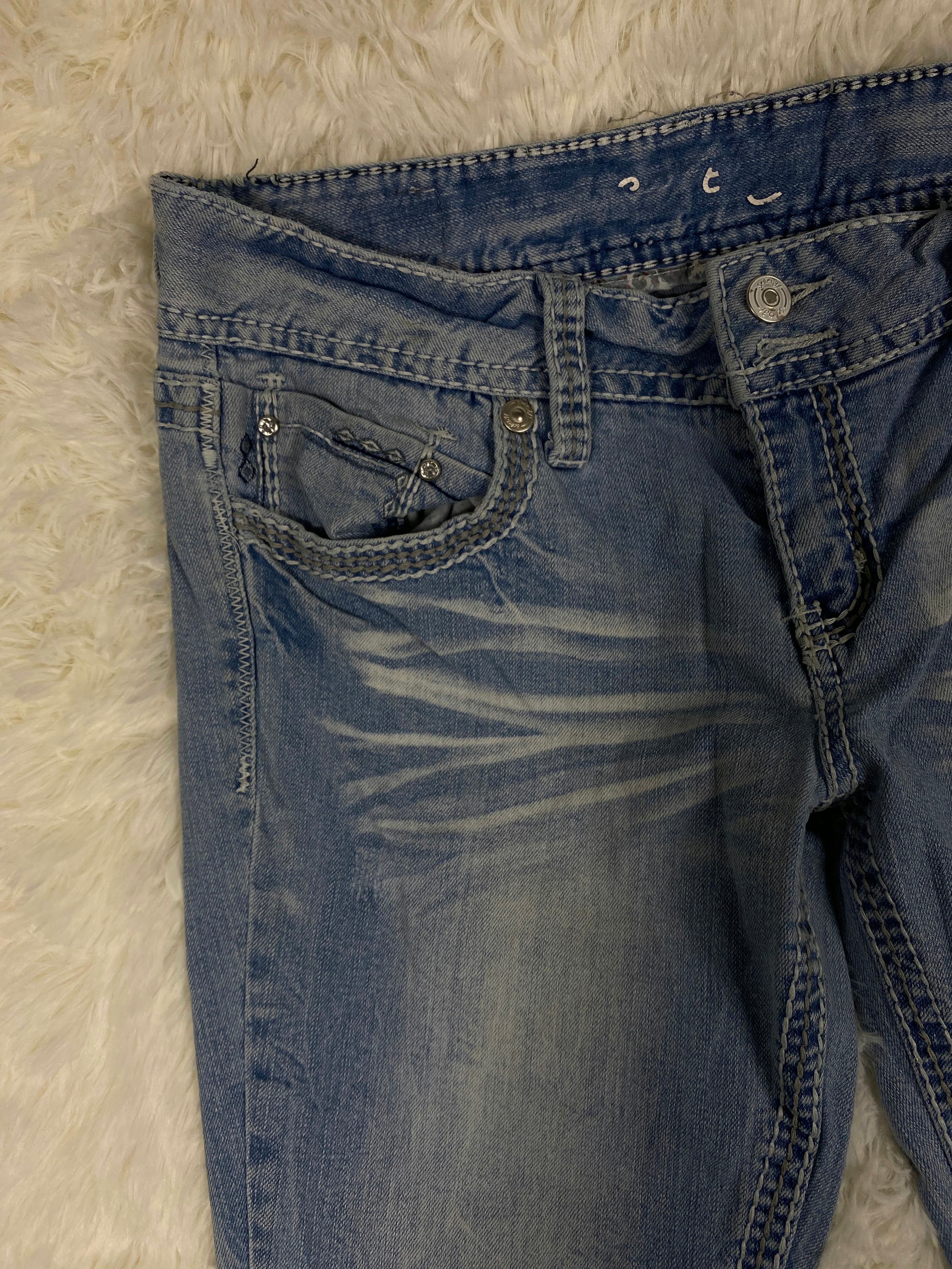 Vintage low waist flared jeans (Größe S)