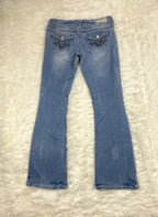 Vintage low waist flared jeans (Größe S)