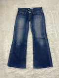 Boyfriend Jeans Vintage low waist flared jeans (Größe S)