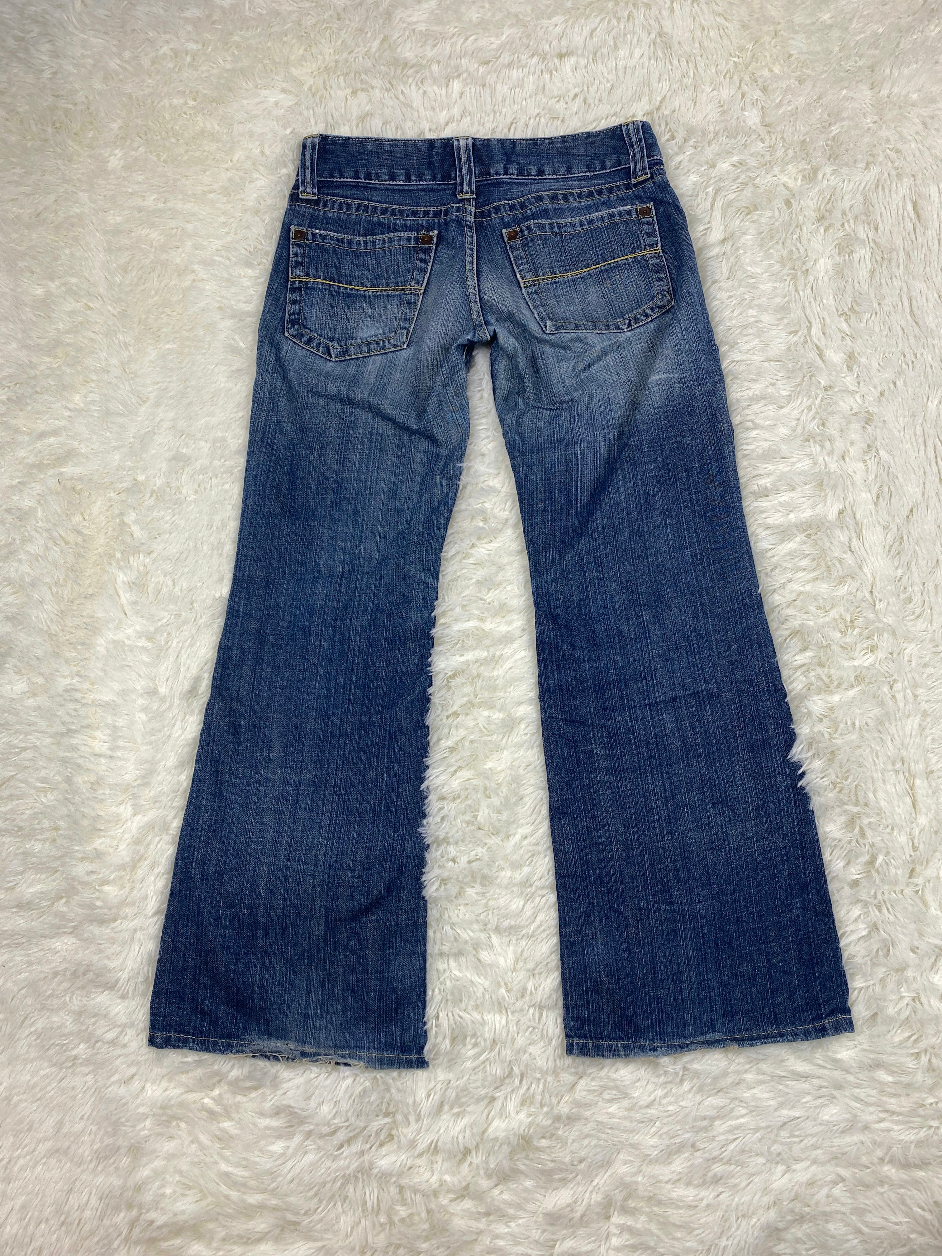 Boyfriend Jeans Vintage low waist flared jeans (Größe S)