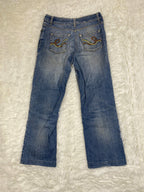 Vintage low waist flared jeans (Größe XS)