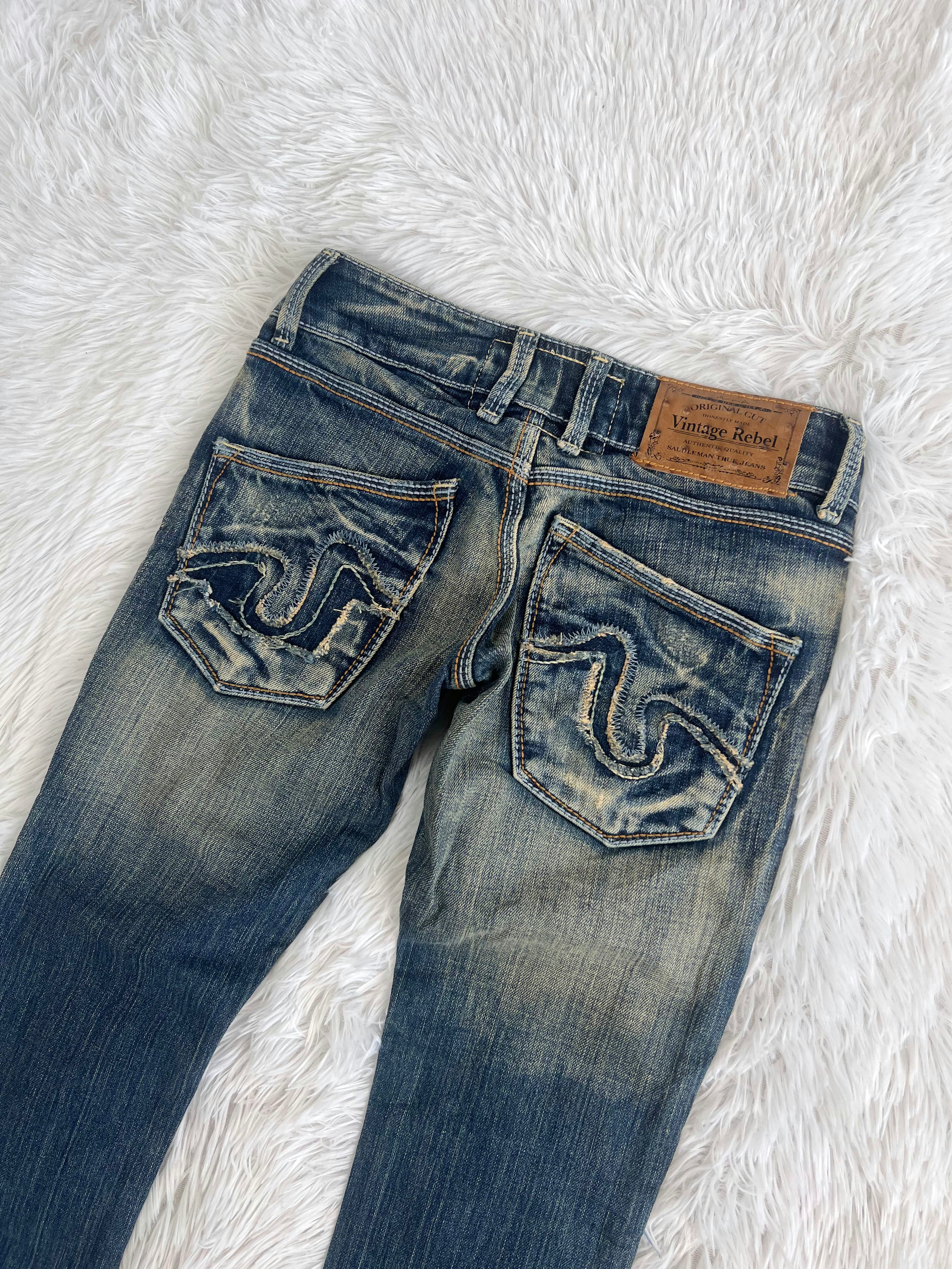 Vintage Rebel Vintage low waist flared jeans (Größe XS)