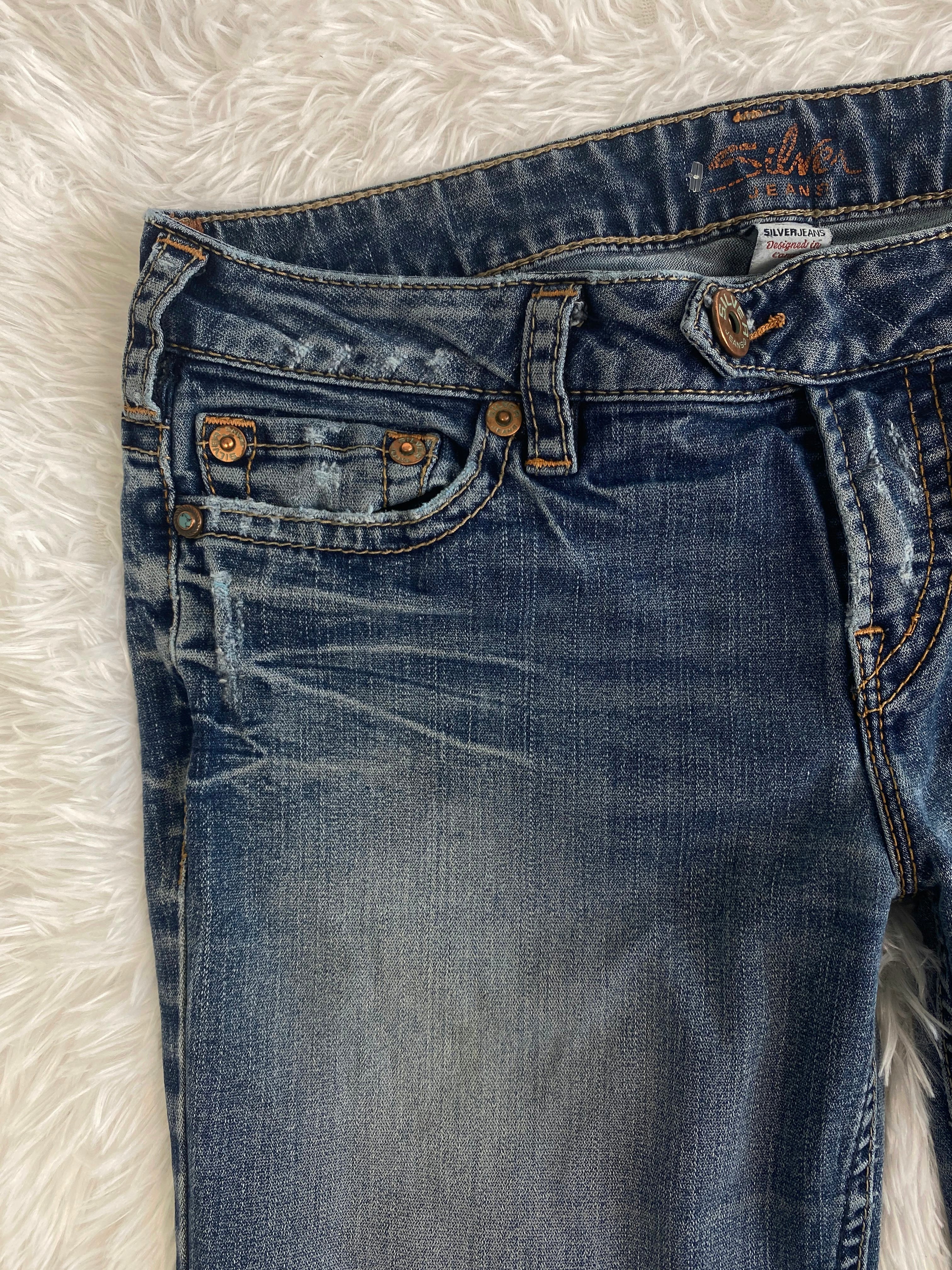 Silver Vintage low waist flared jeans (Größe M)