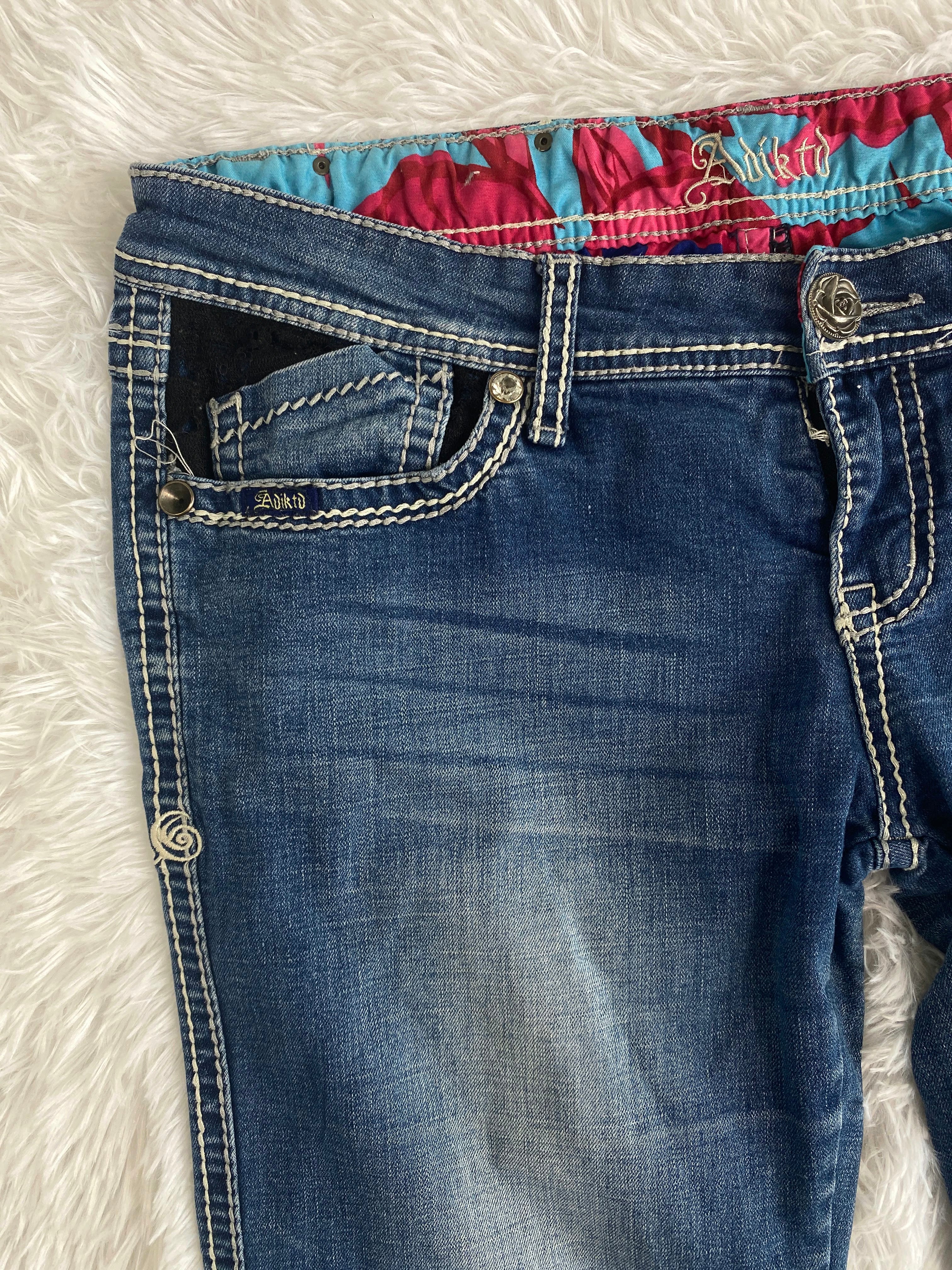 Aoikto Vintage low waist flared jeans (Größe M)