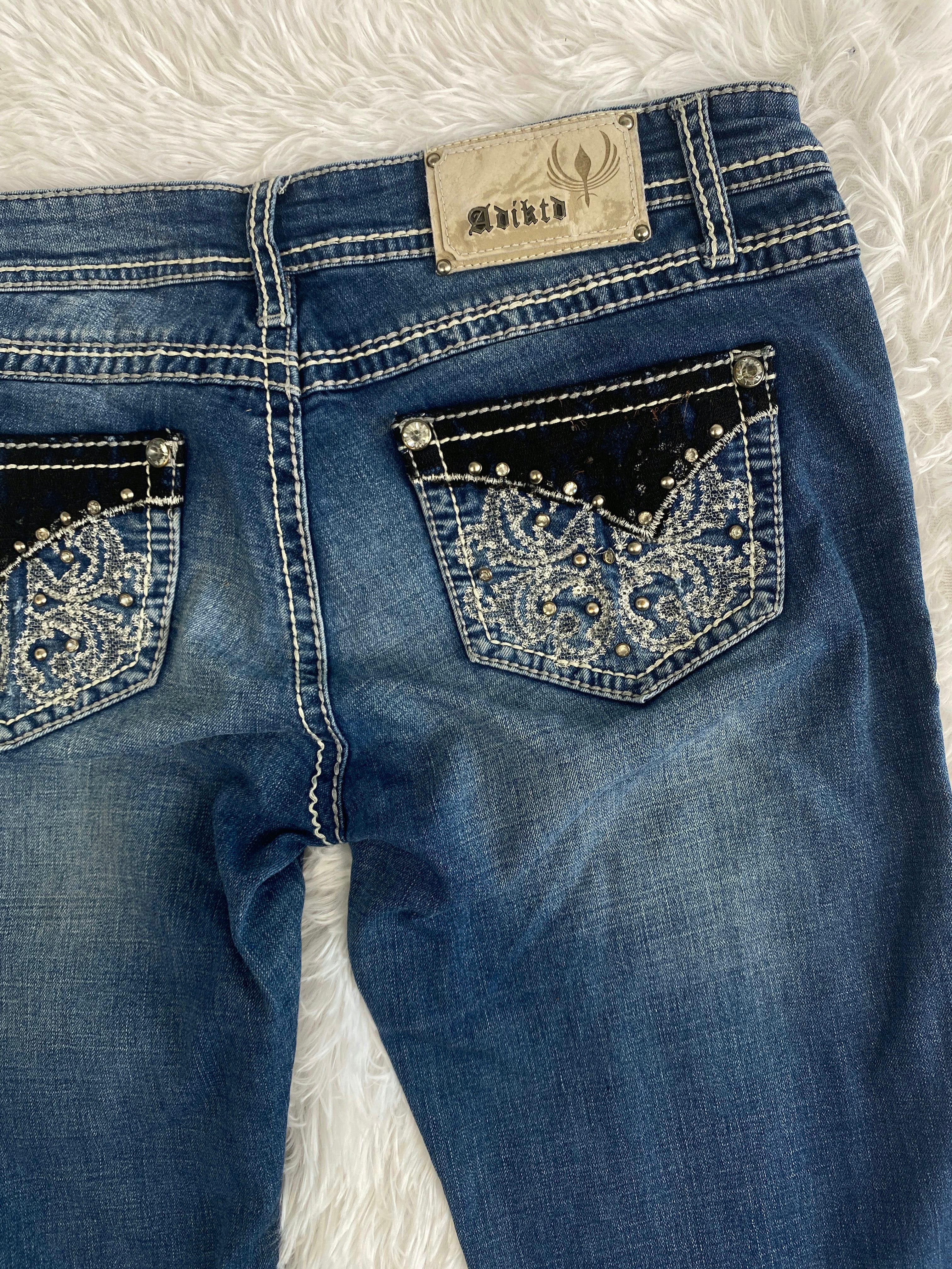 Aoikto Vintage low waist flared jeans (Größe M)