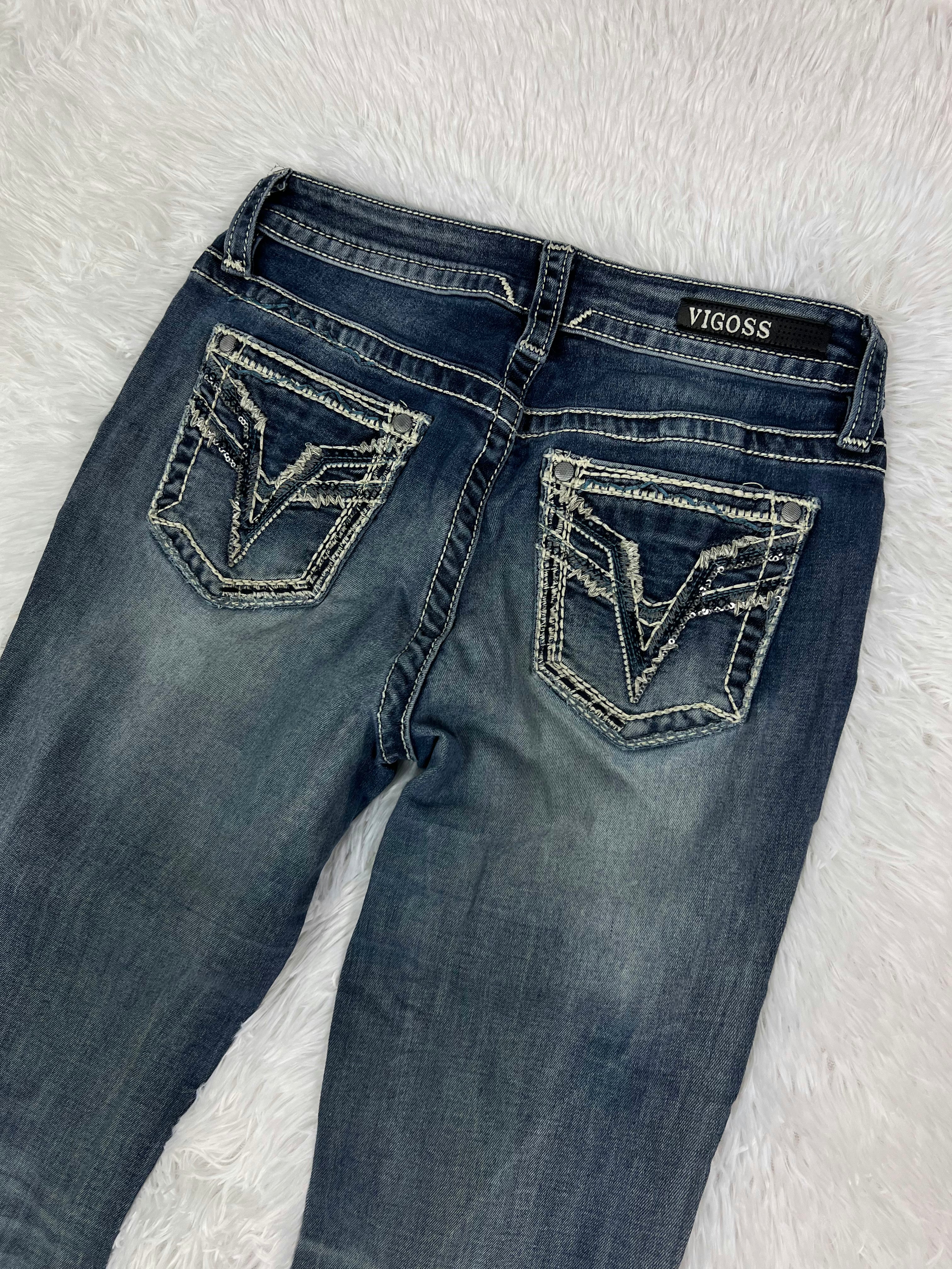 Vigoss Vintage low waist flared jeans (Größe XS)