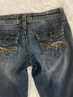 Rhythm in Blues Vintage low waist flared jeans (Größe L)