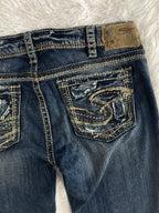 Silver Vintage low waist flared jeans (Größe L)