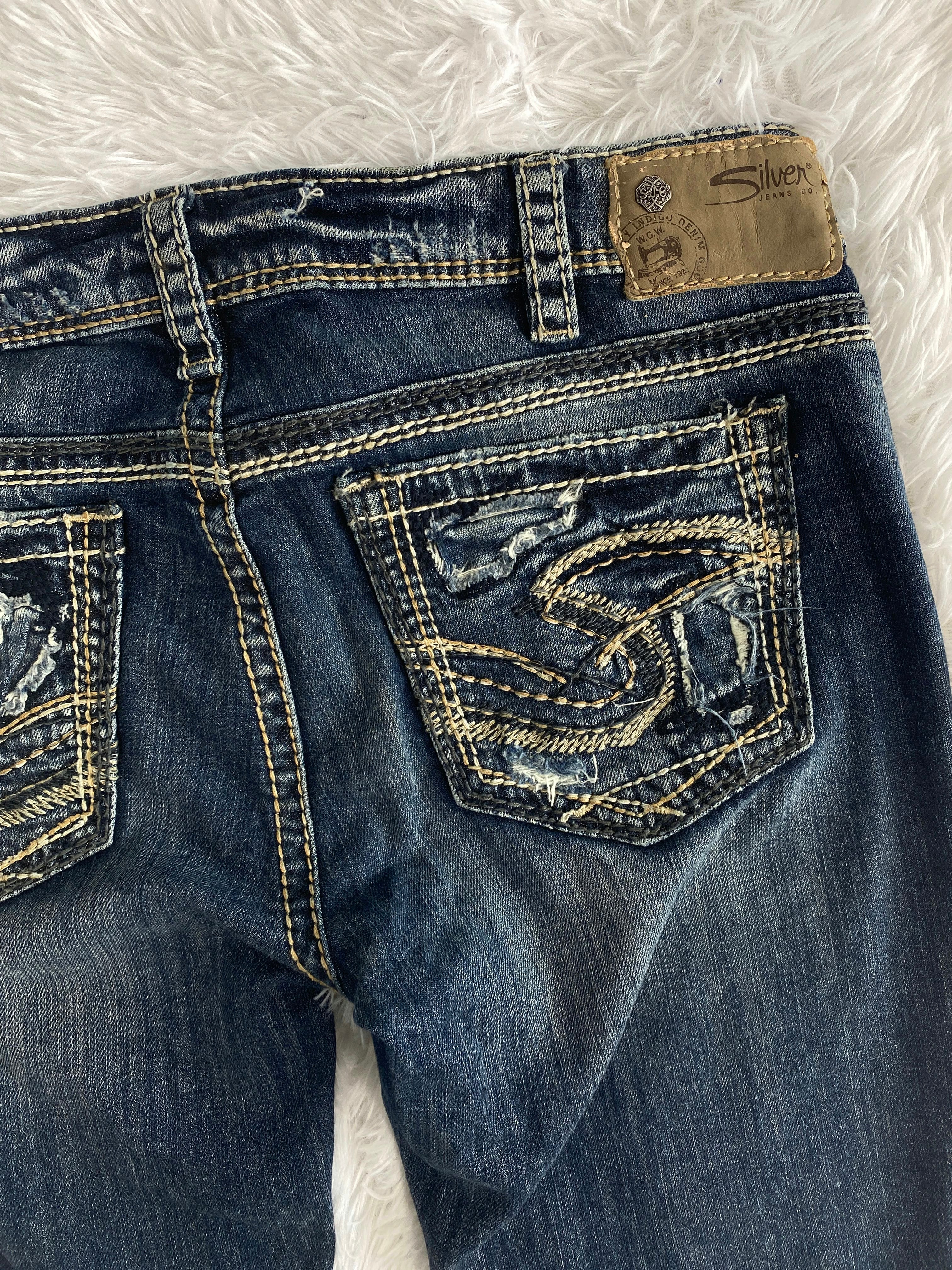 Silver Vintage low waist flared jeans (Größe L)
