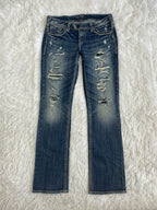 Silver Vintage low waist flared jeans (Größe L)