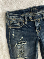 Silver Vintage low waist flared jeans (Größe L)