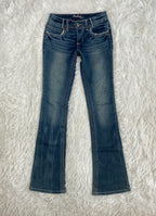 Amethyst Vintage low waist flared jeans (Größe XXS)